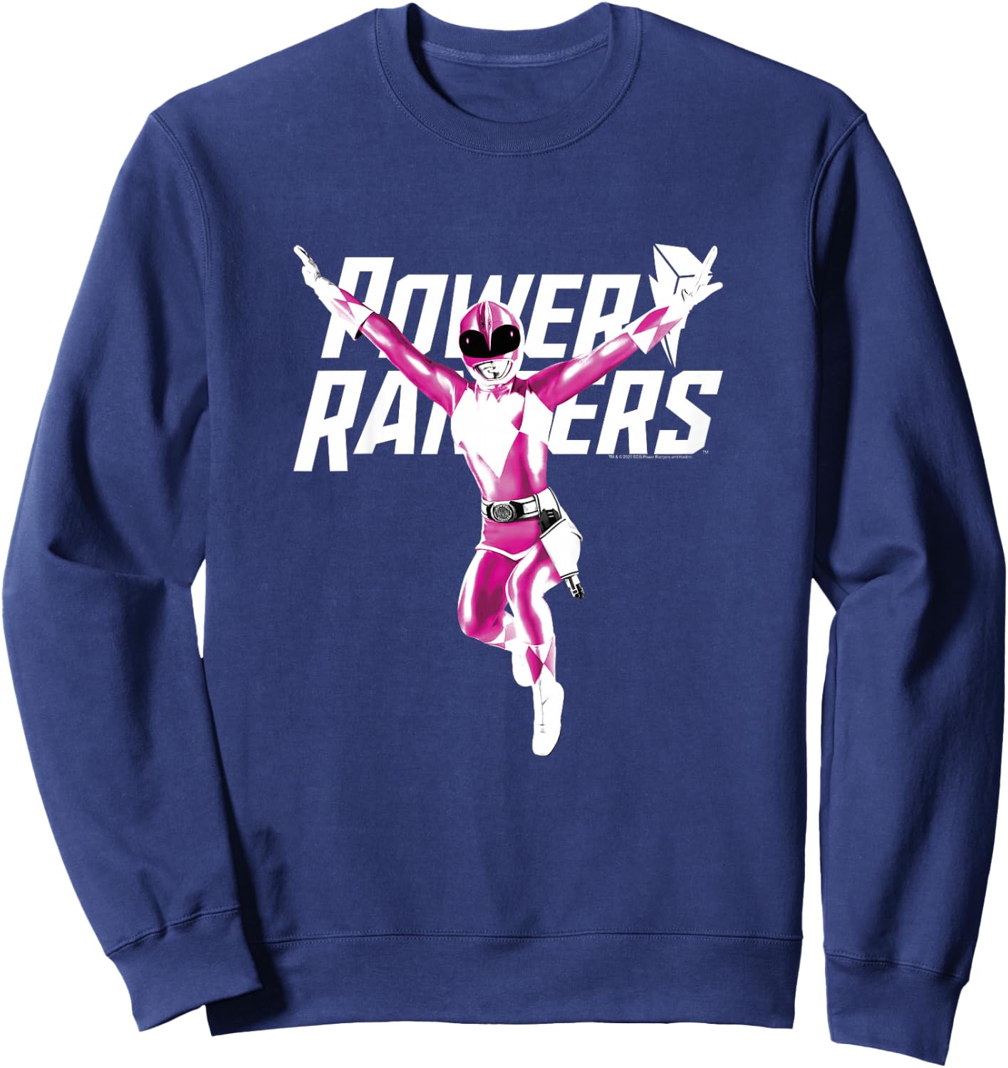 Power Rangers Big Pink Ranger Power Pose Sweatshirt - Sweatshirt | Navy