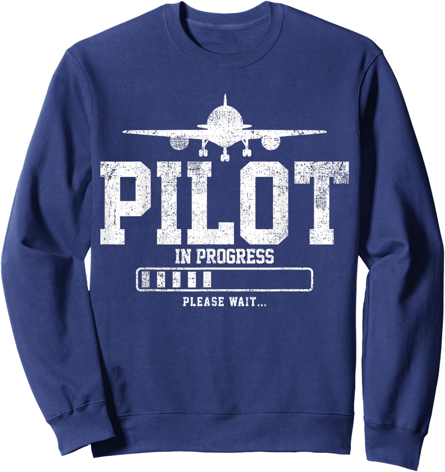 Future Pilot Airplane Student Pilot Flight School Sweatshirt - Sweatshirt | Navy