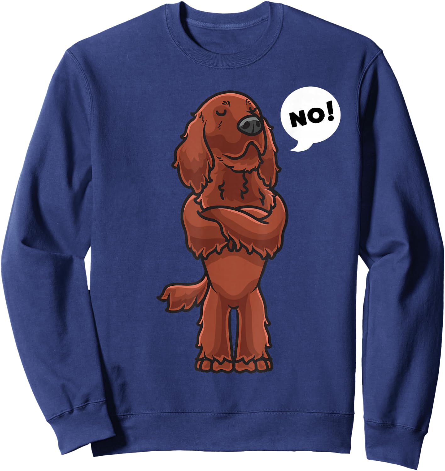 Stubborn Irish Setter Dog Women Kids Sweatshirt - Sweatshirt | Navy