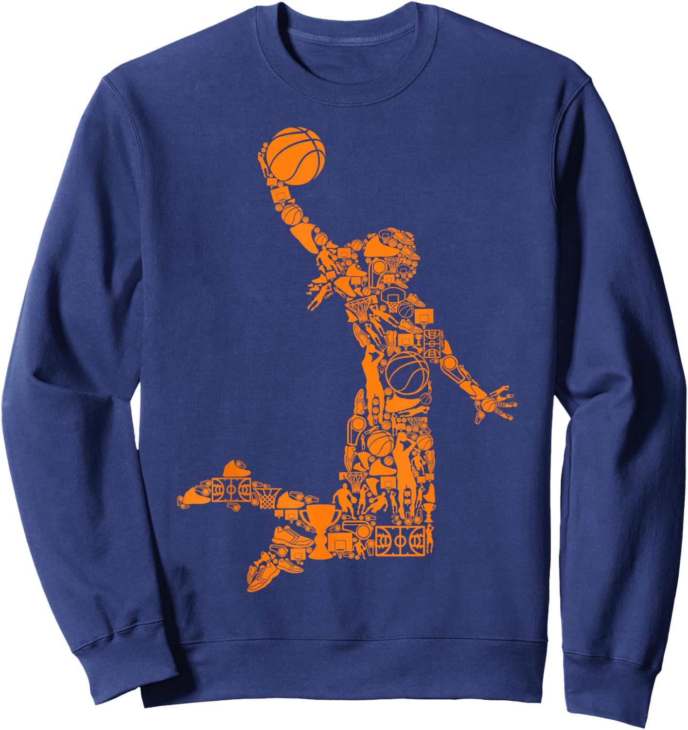 Basketball Girl Women Sweatshirt - Sweatshirt | Navy