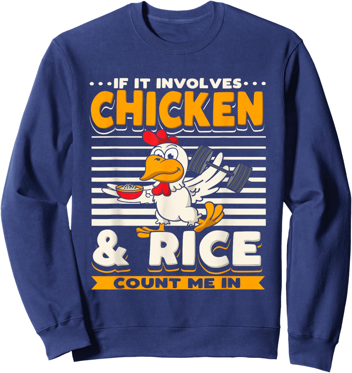 Funny Sarcastic Weight-Lifting Bodybuilding Fitness Workout Sweatshirt - Sweatshirt | Navy