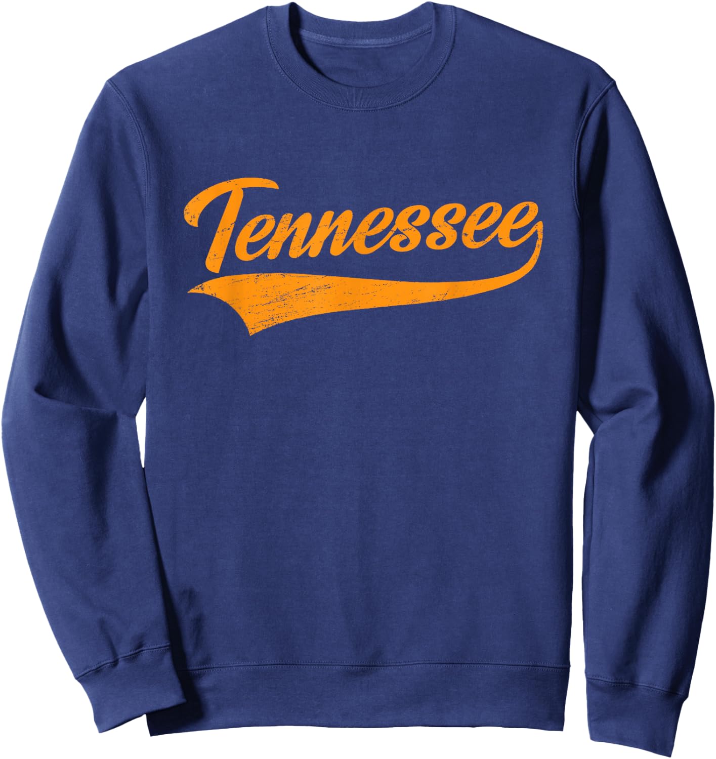 Tennessee - TN - Throwback Distressed Design - Classic Sweatshirt - Sweatshirt | Navy