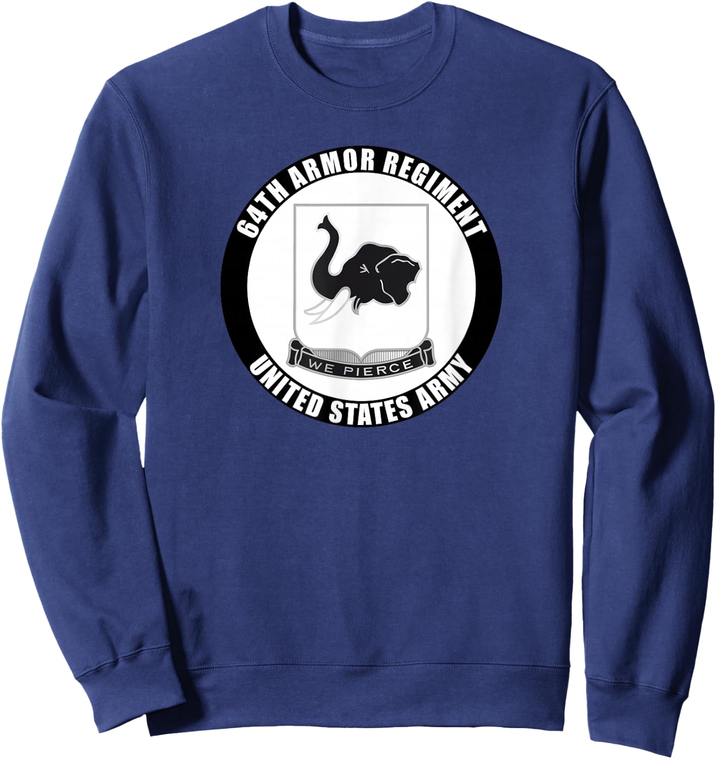 64th Armor Regiment United States Army Veteran Military Sweatshirt - Sweatshirt | Navy