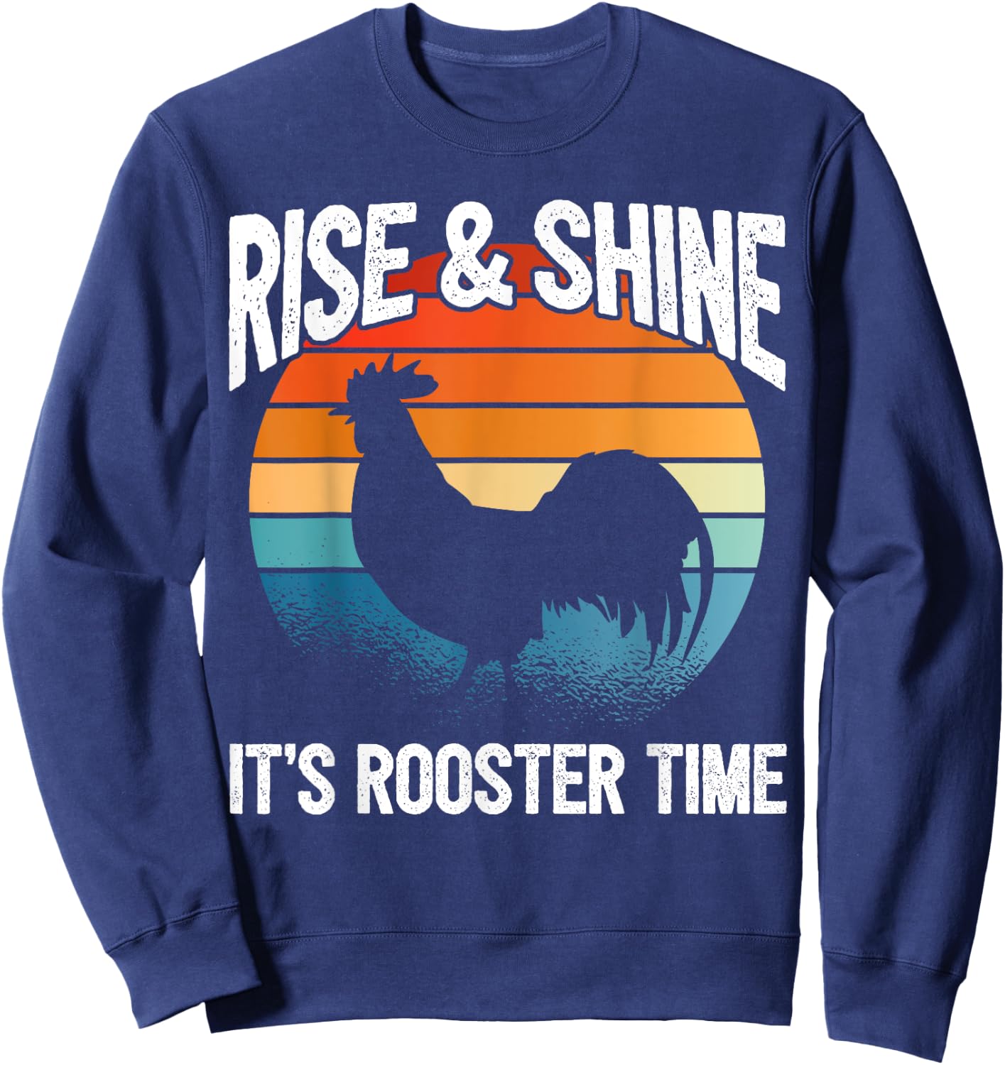 Chicken Farmer & Chicken Lover - Rooster Sweatshirt - Sweatshirt | Navy
