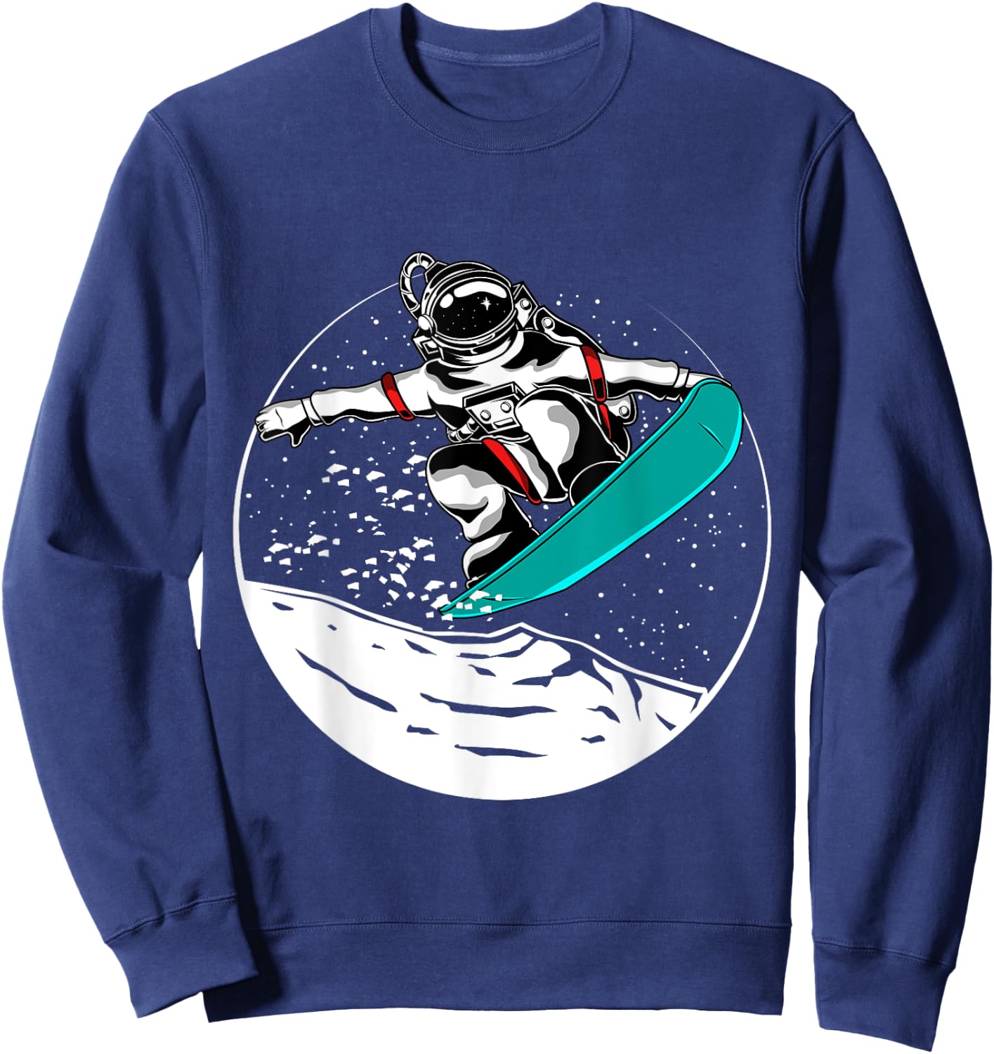 Snowboard Astronaut Shirt For Future Astronomy & Space Fans Sweatshirt - Sweatshirt | Navy