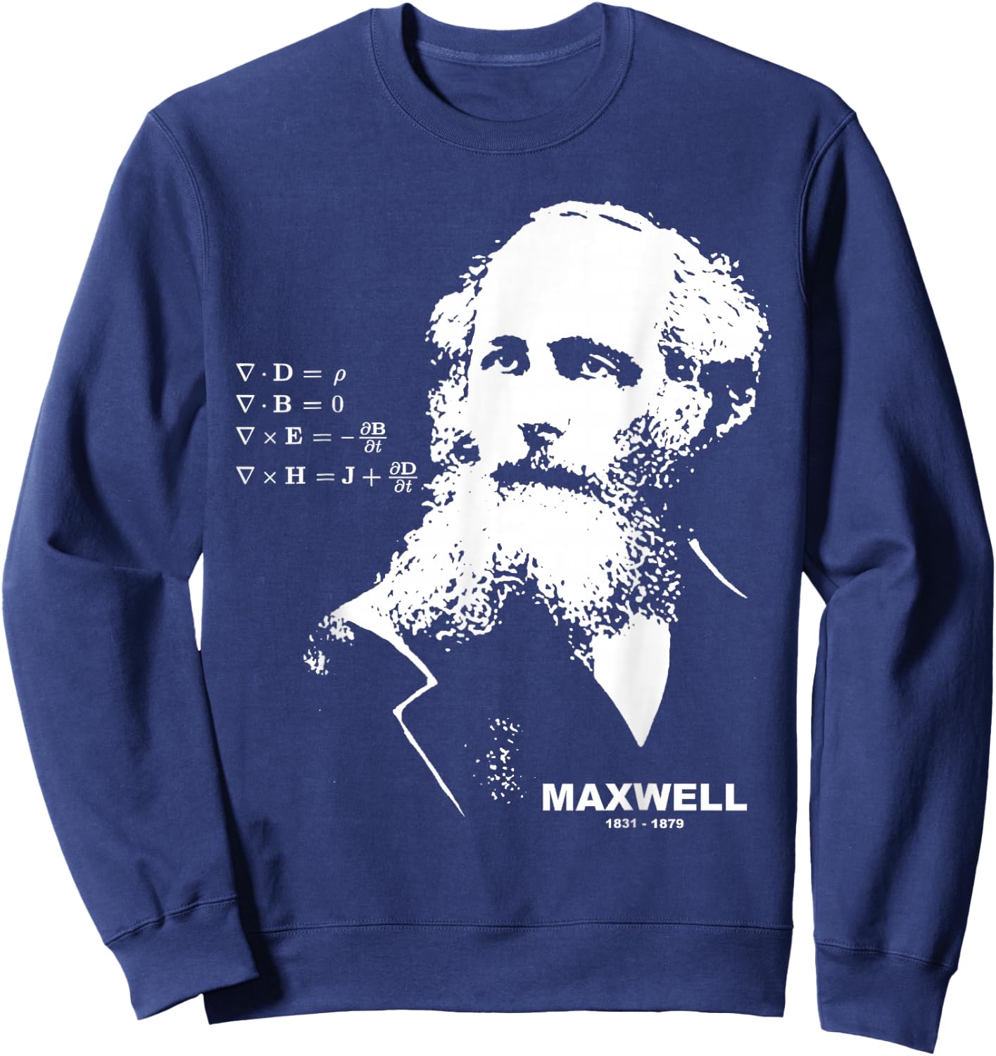 James Clerk Maxwell | Equation Sweatshirt - Sweatshirt | Navy