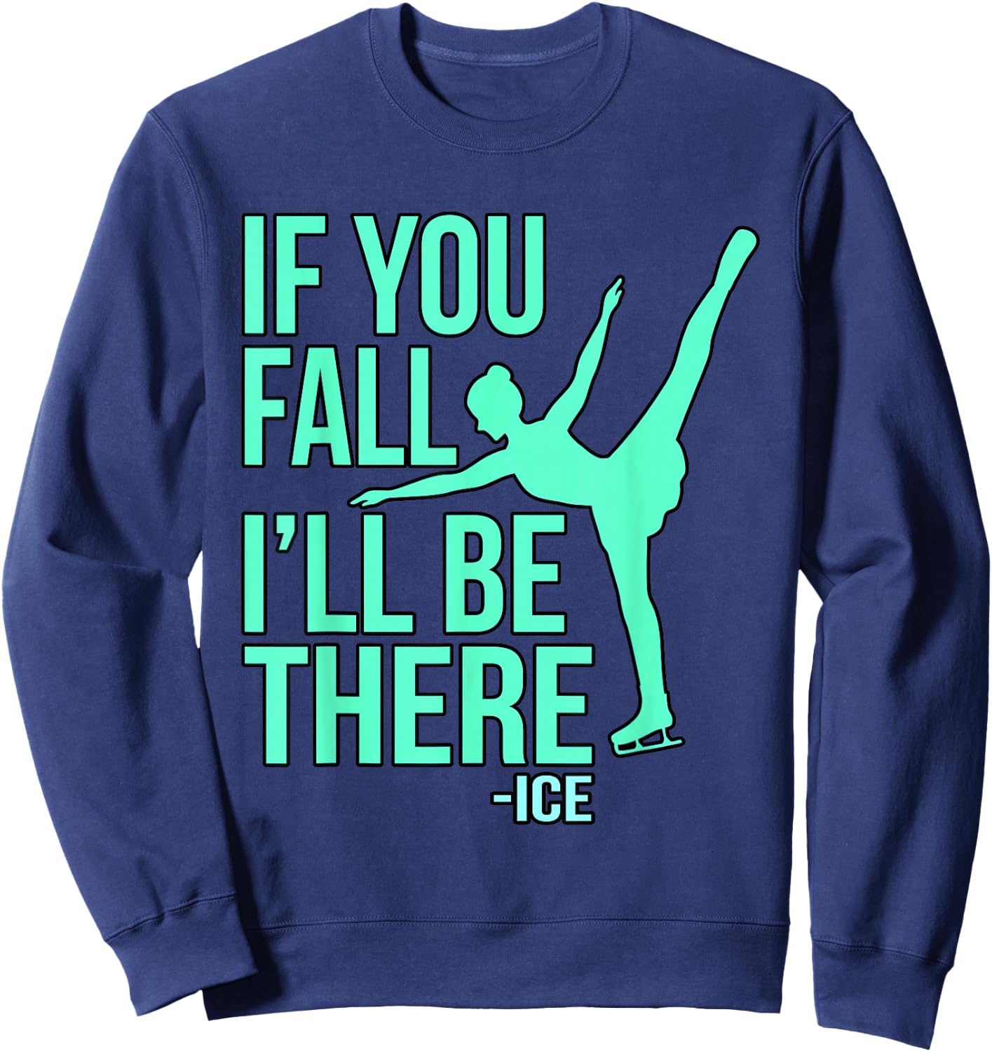 Figure Skating Ice Skating Figure Skater Sweatshirt - Sweatshirt | Navy