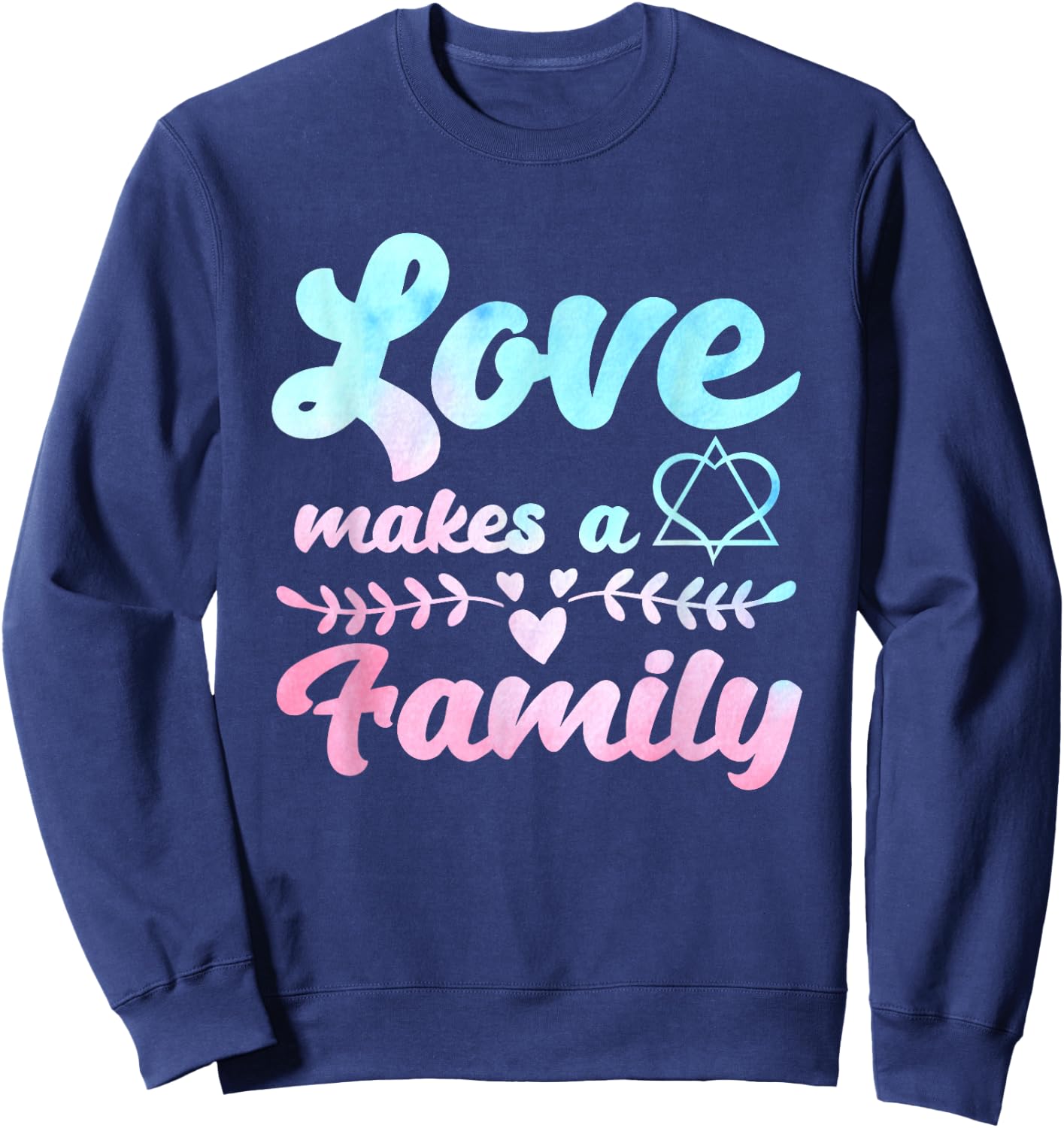 Adoption Announcement Day Love Family Sweatshirt - Sweatshirt | Navy