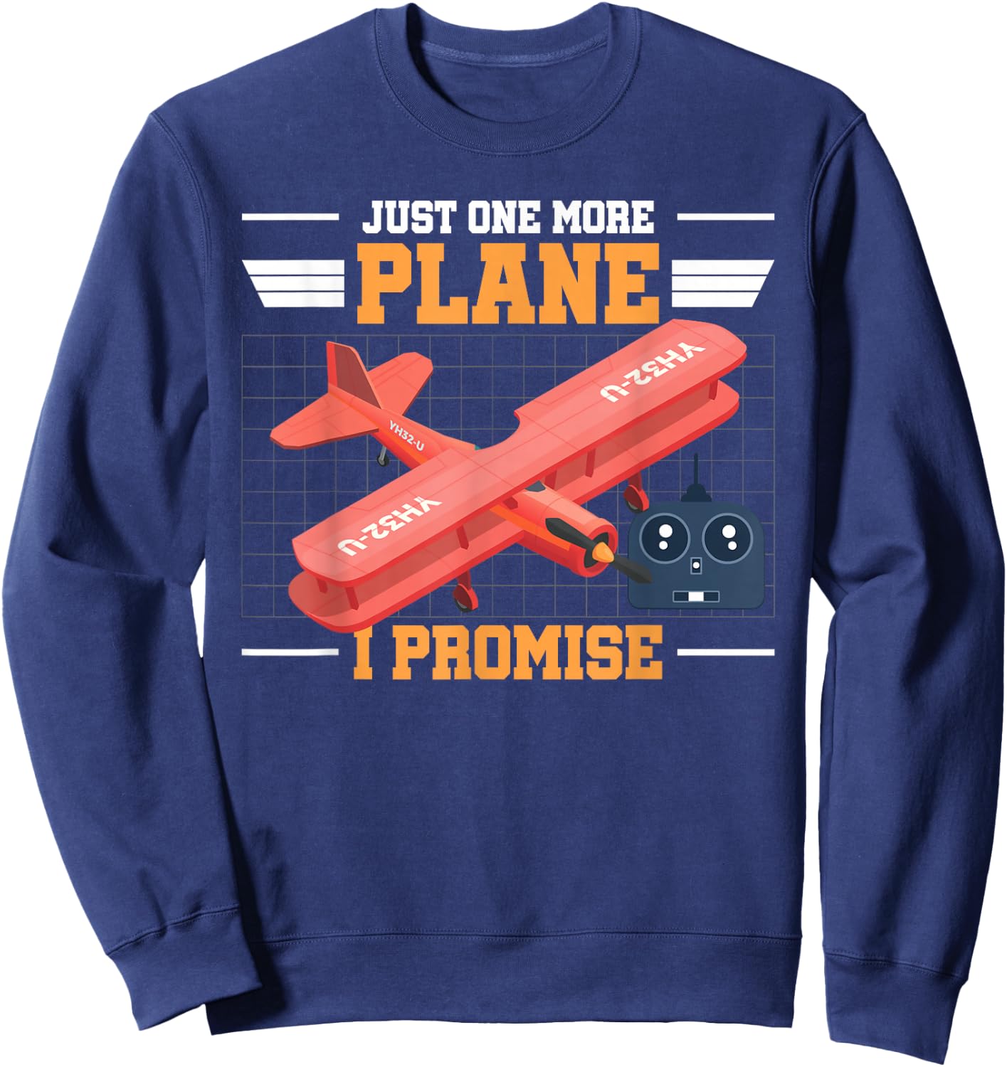 Funny RC Plane - Just one more plane I promise - RC Airplane Sweatshirt - Sweatshirt | Navy