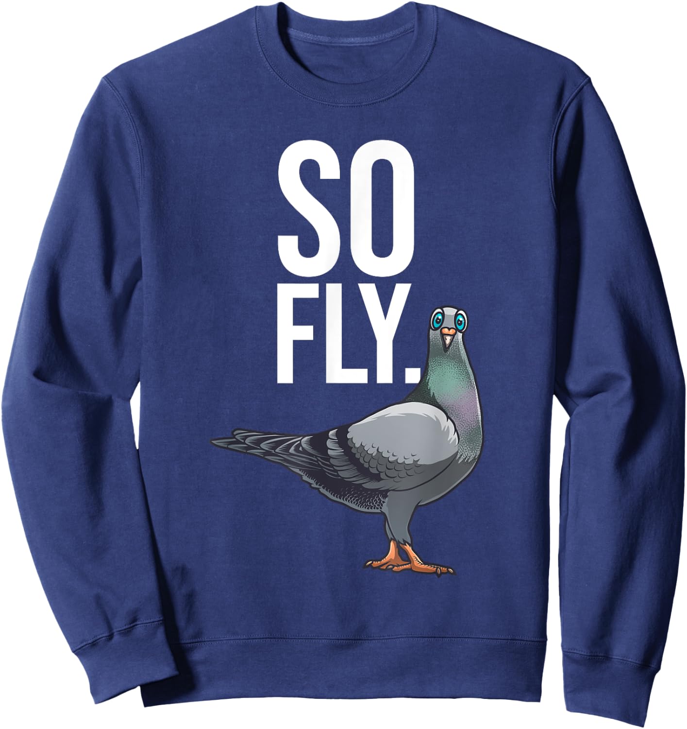 Cool Pigeon Women Breeder Birdwatching Pigeon Racing Sweatshirt - Sweatshirt | Navy