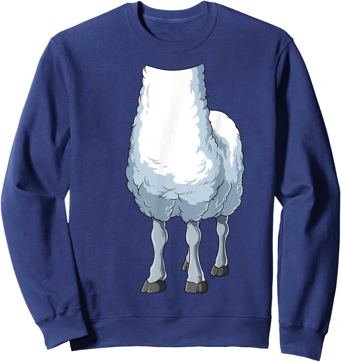 Easy Sheep Costume Sheep Body Headless Sheep Costume Sweatshirt - Sweatshirt | Navy