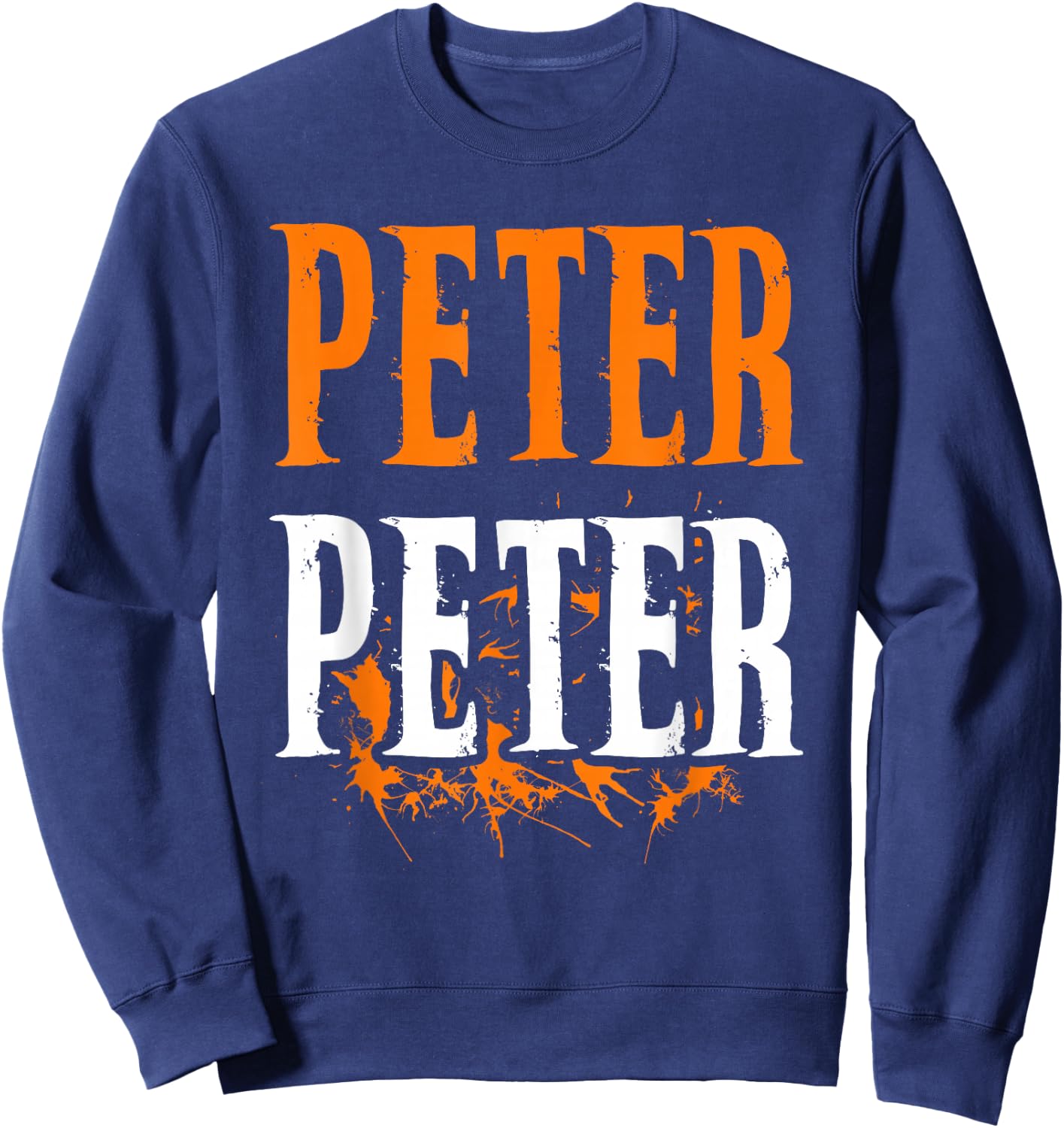 Peter Pumpkin Eater Costume Halloween Splash Shirt Sweatshirt - Sweatshirt | Navy
