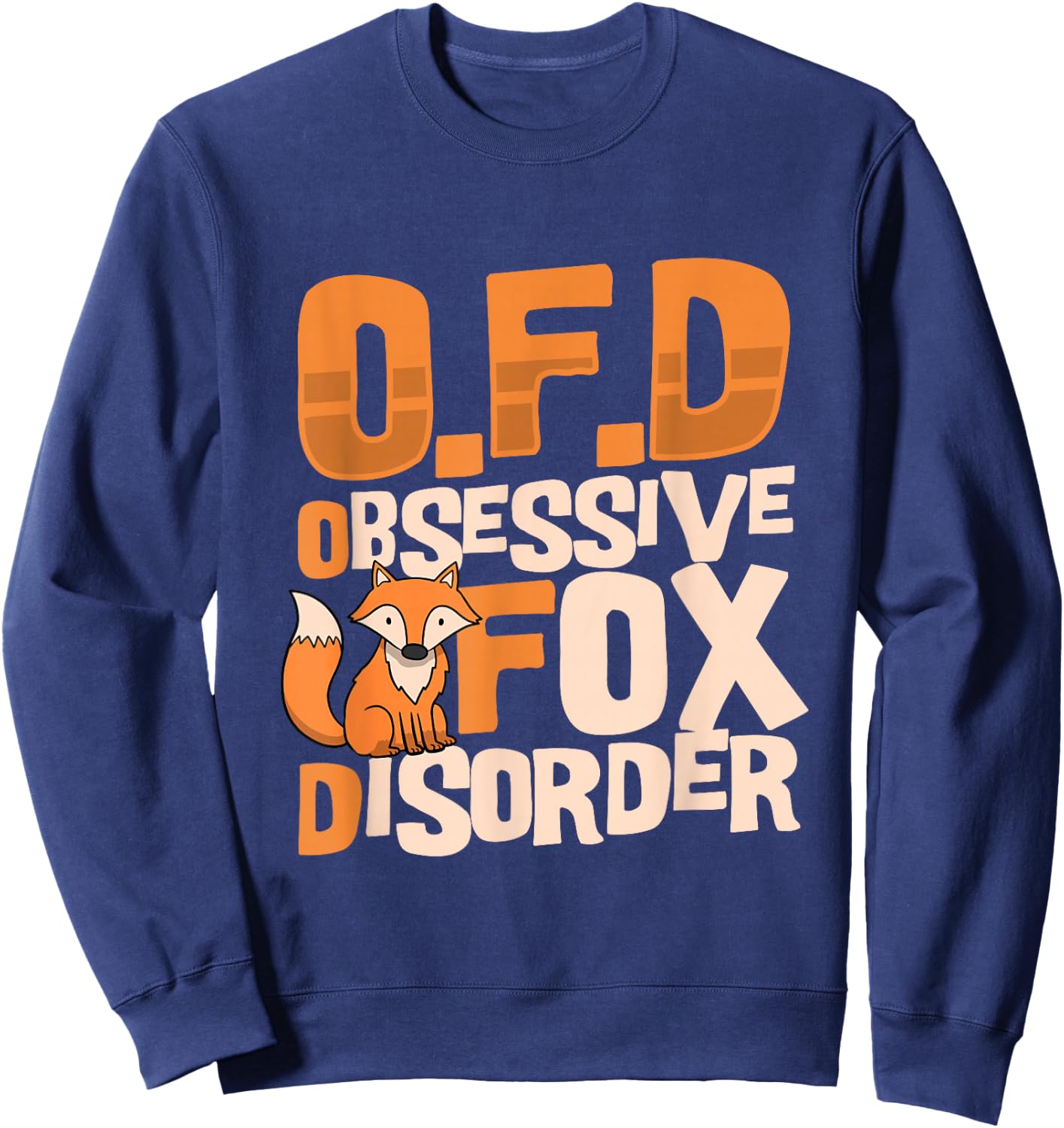 Fox Gifts for Fox Lovers Women Vintage Red Foxes Smart Kids Sweatshirt - Sweatshirt | Navy