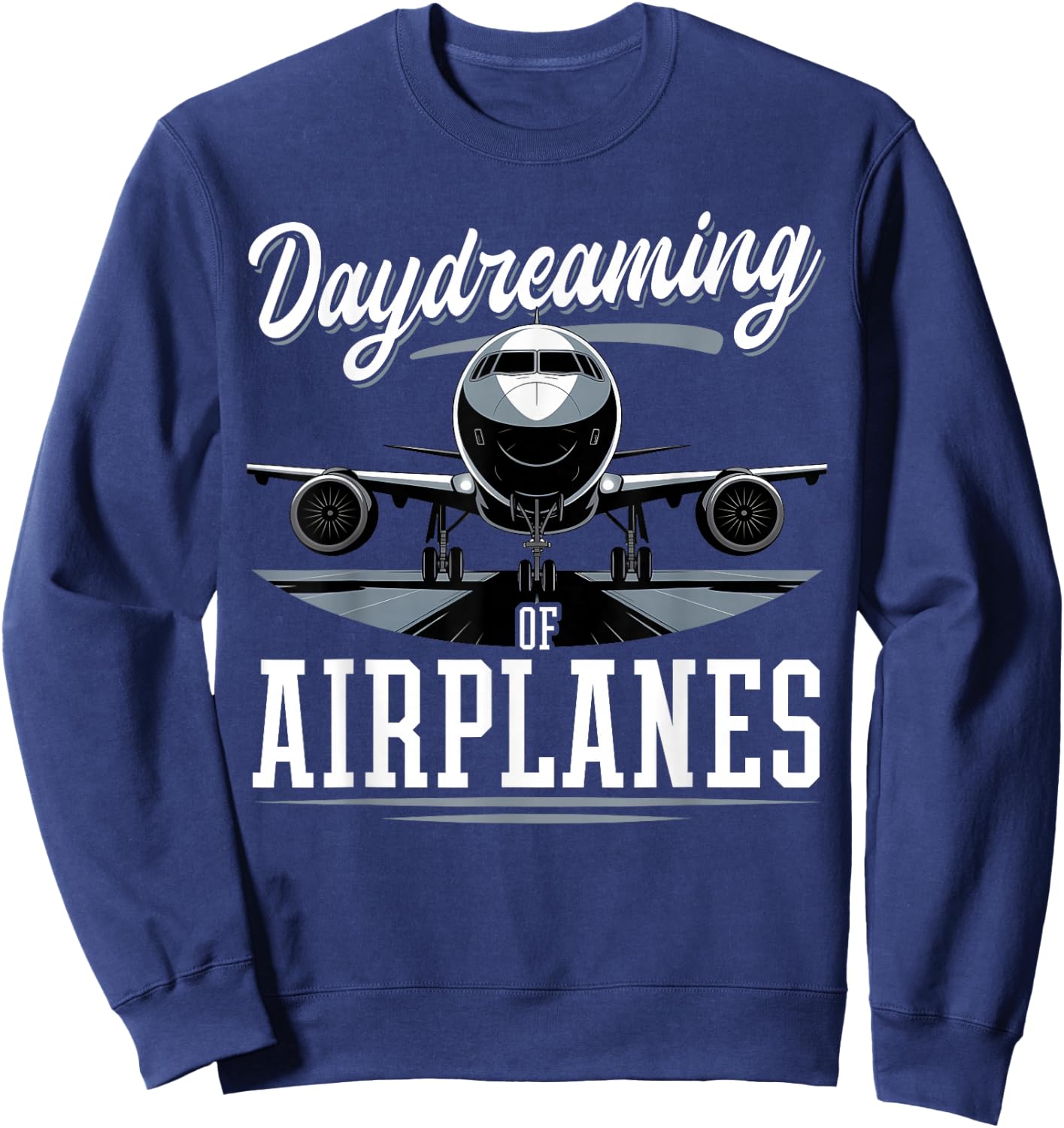 Airplane Kids Travel Pilot Toddler Sweatshirt - Sweatshirt | Navy