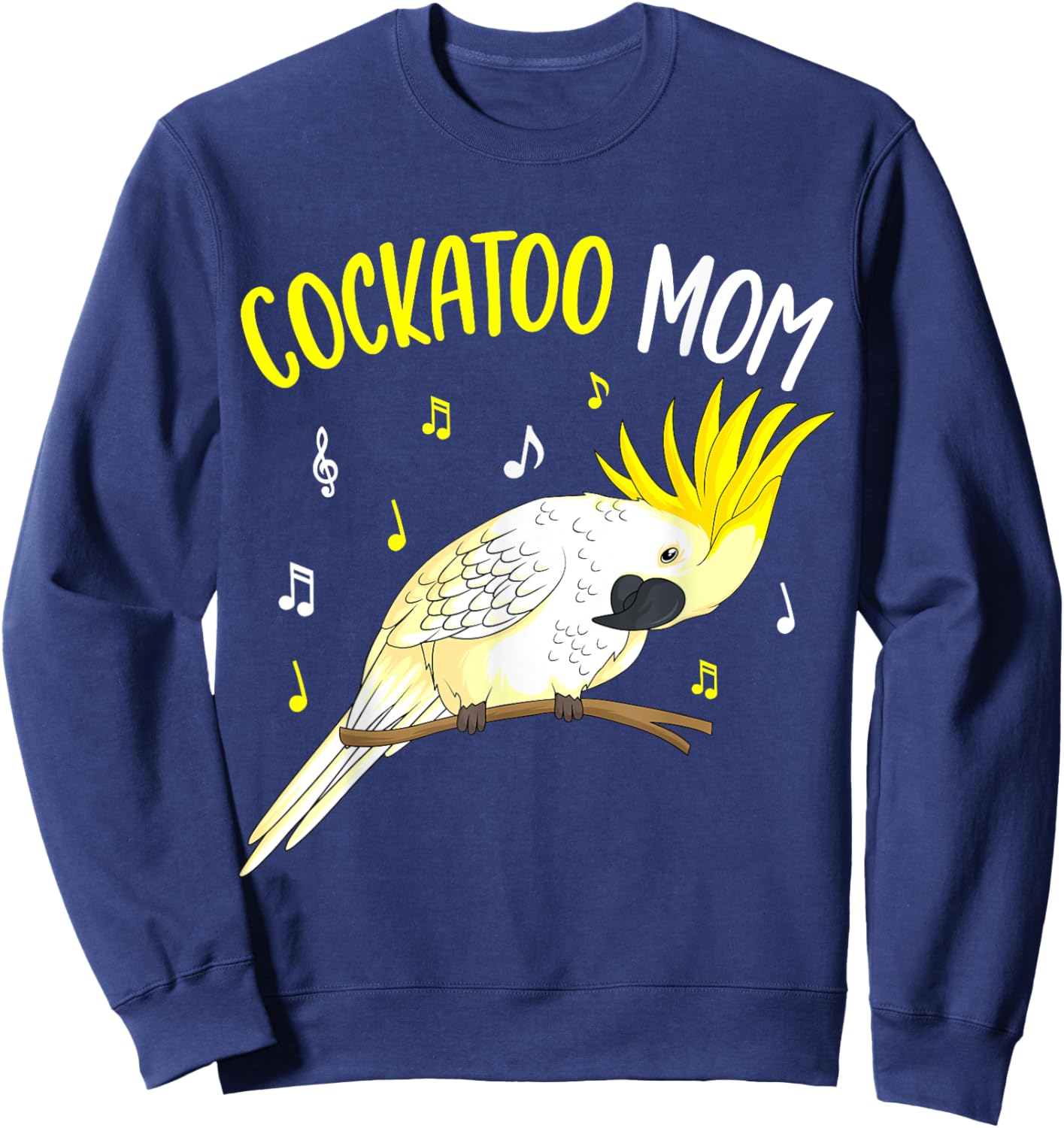 Cockatoo Mom Funny Parrot Bird Women Sweatshirt - Sweatshirt | Navy