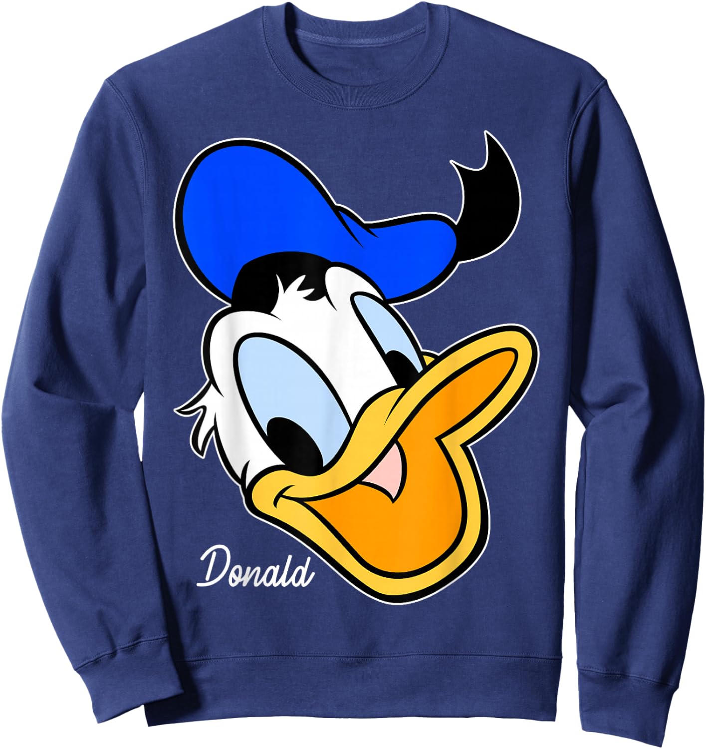 Disney Mickey And Friends Donald Duck Big Face Sweatshirt - Sweatshirt | Navy
