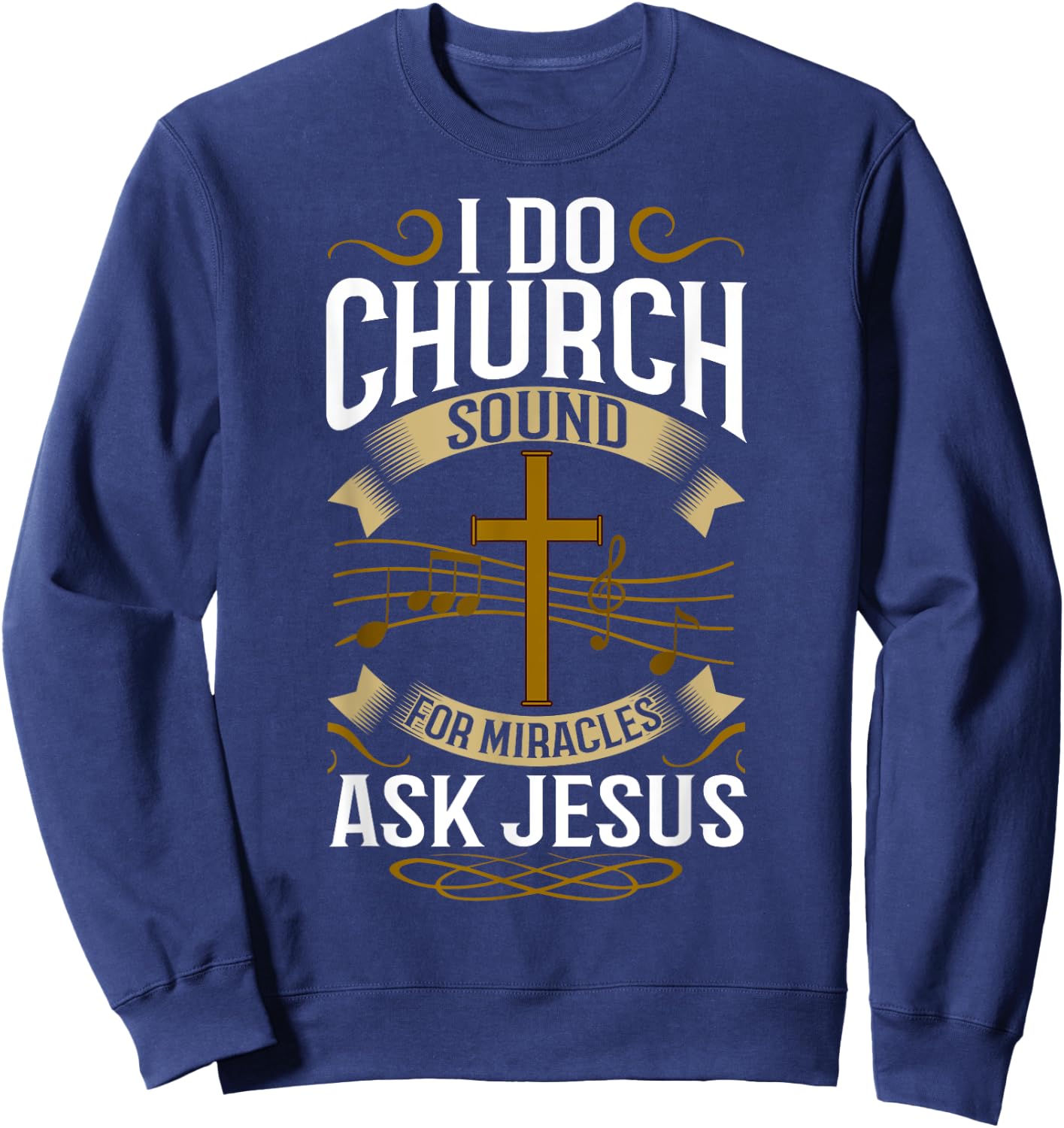 Church Sound Engineer Audio System Music Christian Sweatshirt - Sweatshirt | Navy