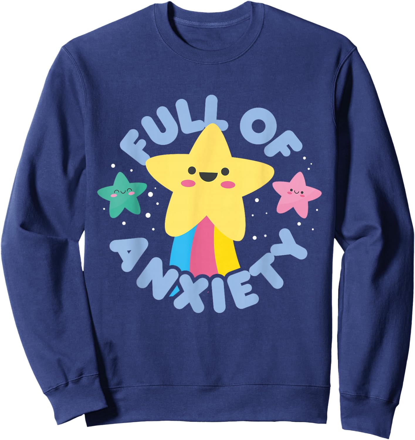 Cute Kawaii Kawaii Goth Kawaii Gift Pastel Goth Anxiety Sweatshirt - Sweatshirt | Navy