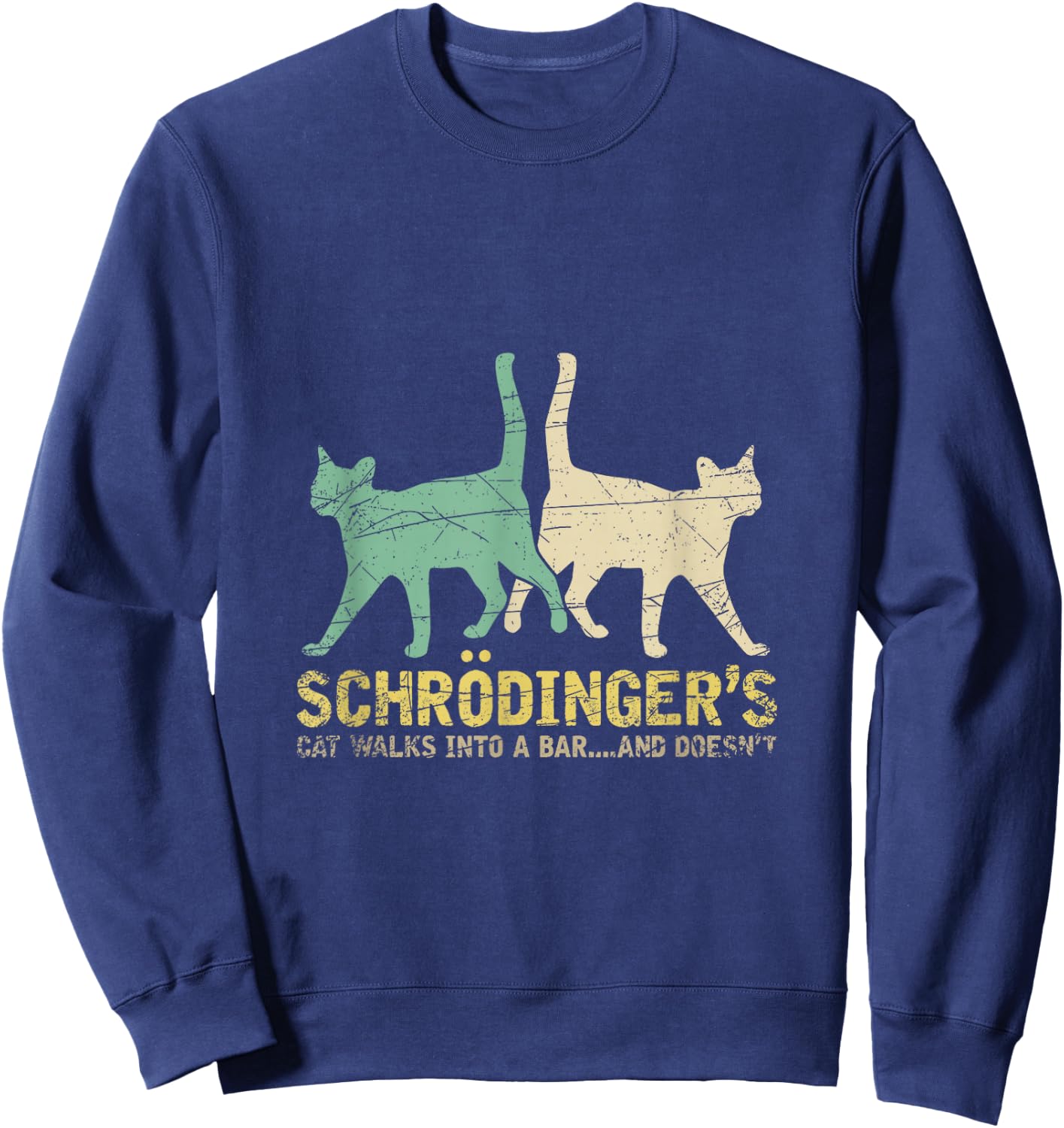 Schrodingers Cat Physics Sweatshirt - Sweatshirt | Navy