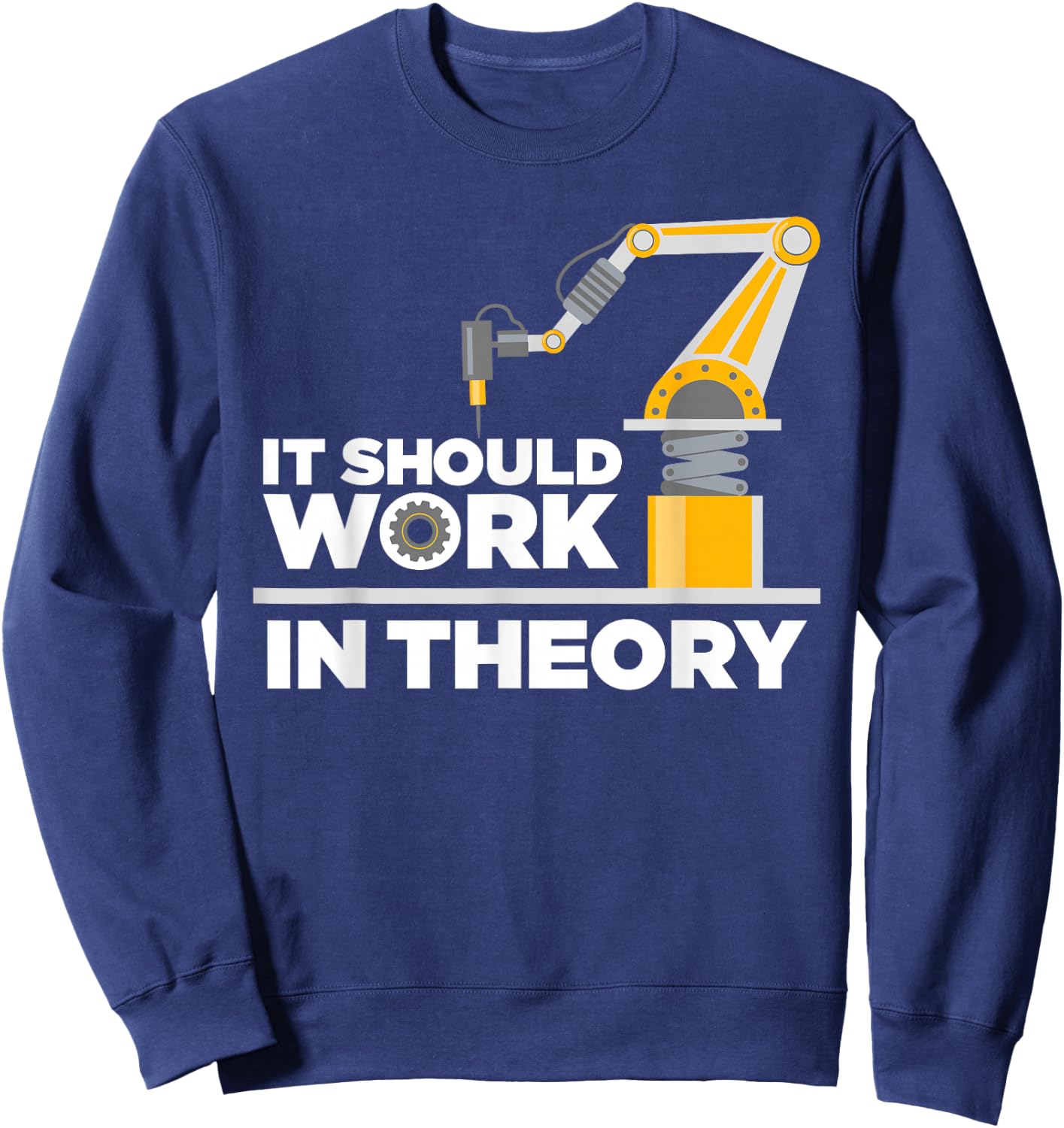 Funny Robotics Art Kids Robot Robotics Engineering Sweatshirt - Sweatshirt | Navy