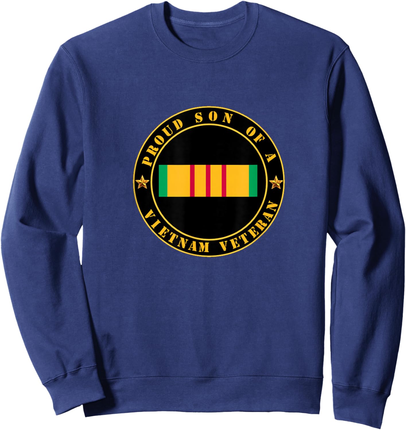 Proud Son of a Vietnam Veteran necklace - Viet Vet army Sweatshirt - Sweatshirt | Navy