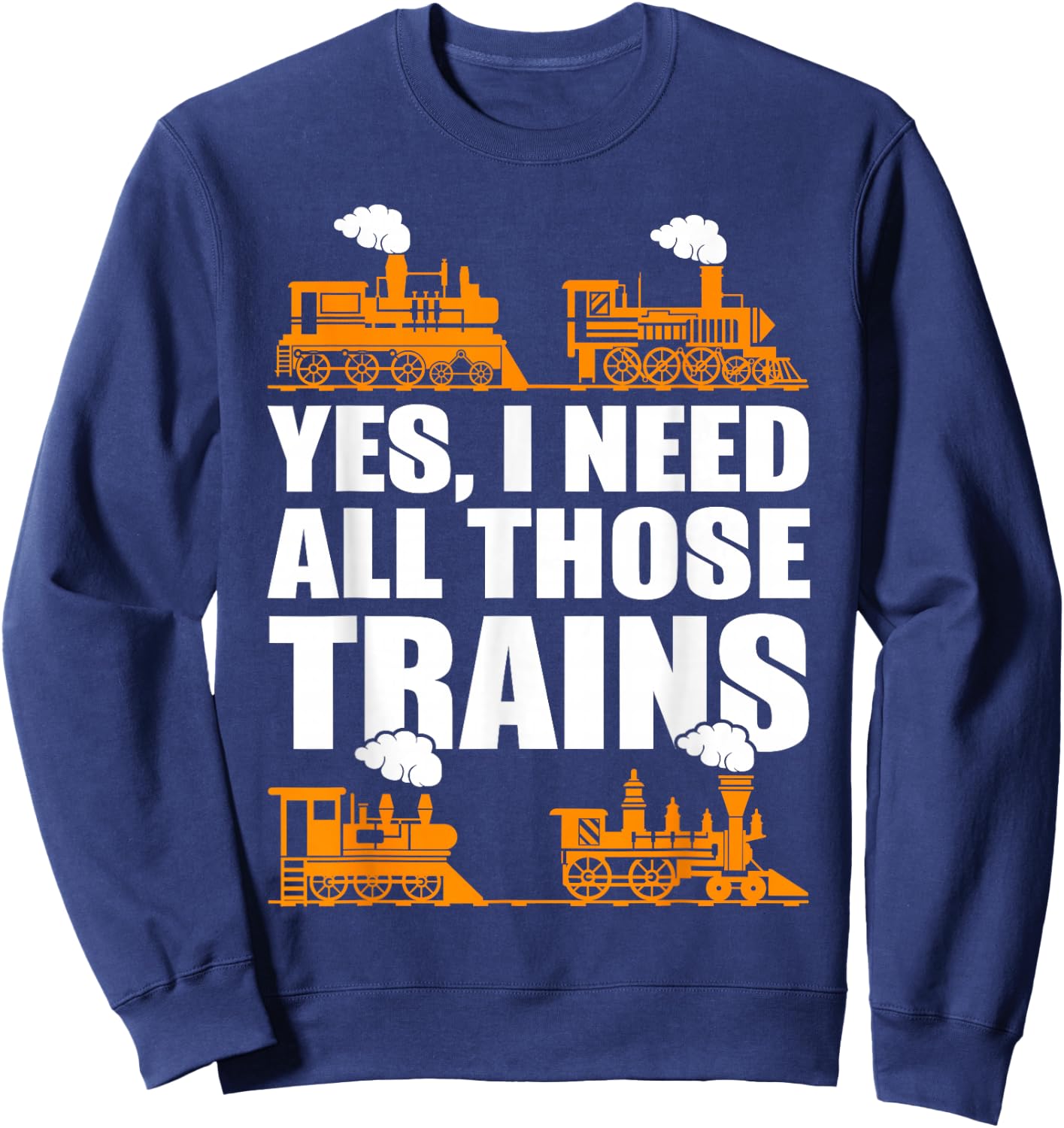 Train Collector Funny Model Train Small Sweatshirt - Sweatshirt | Navy