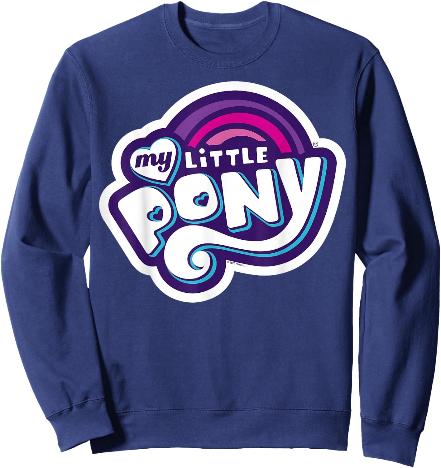 My Little Pony: Friendship is Magic Classic Retro Logo Sweatshirt - Sweatshirt | Navy