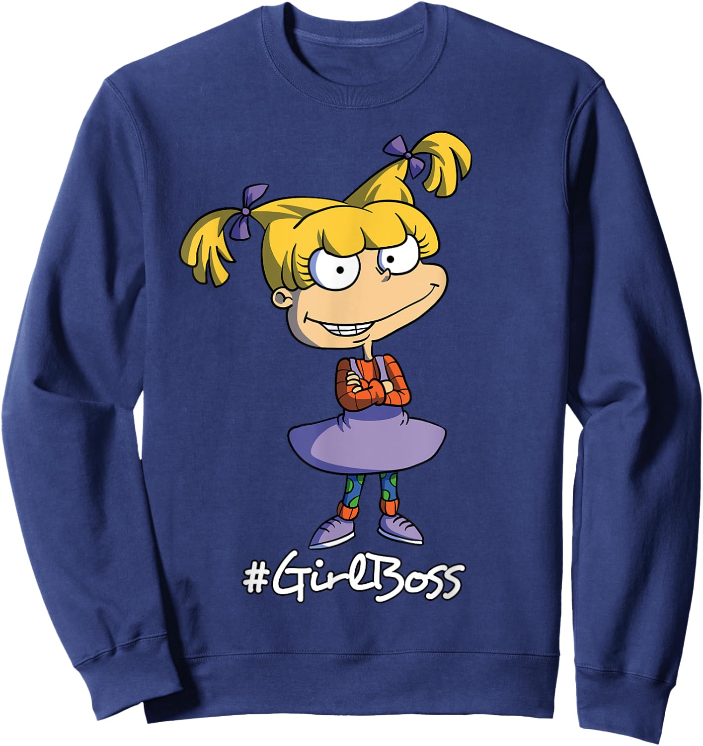 Mademark x Rugrats - Angelica Pickles Girl Boss Rugrats Sweatshirt - Sweatshirt | Navy