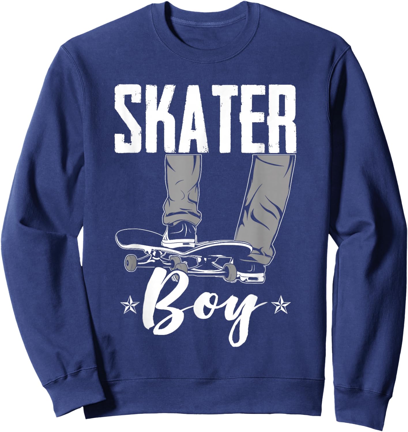 Funny Skateboard Lover Graphic for Boys and Men Skater Sweatshirt - Sweatshirt | Navy