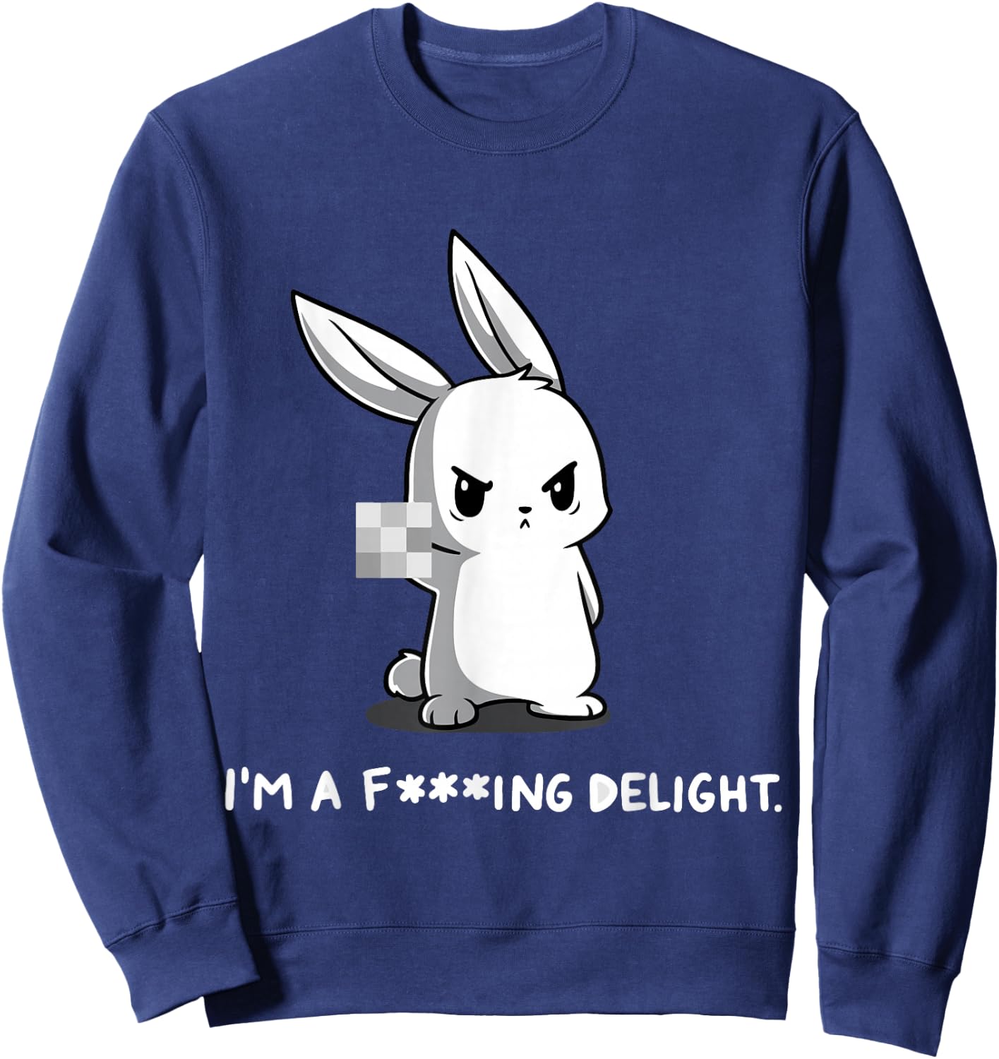 I'M A FING DELIGHT Art Vintage Sweatshirt - Sweatshirt | Navy