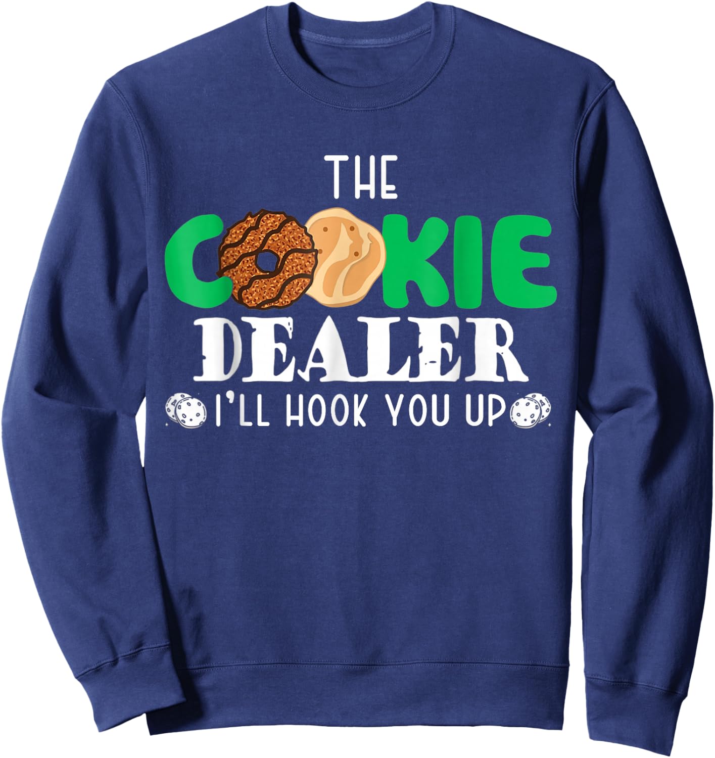 Cookie Dealer Family Matching Birthday Apparel Black Girls' Birthday Sweatshirt - Sweatshirt | Navy