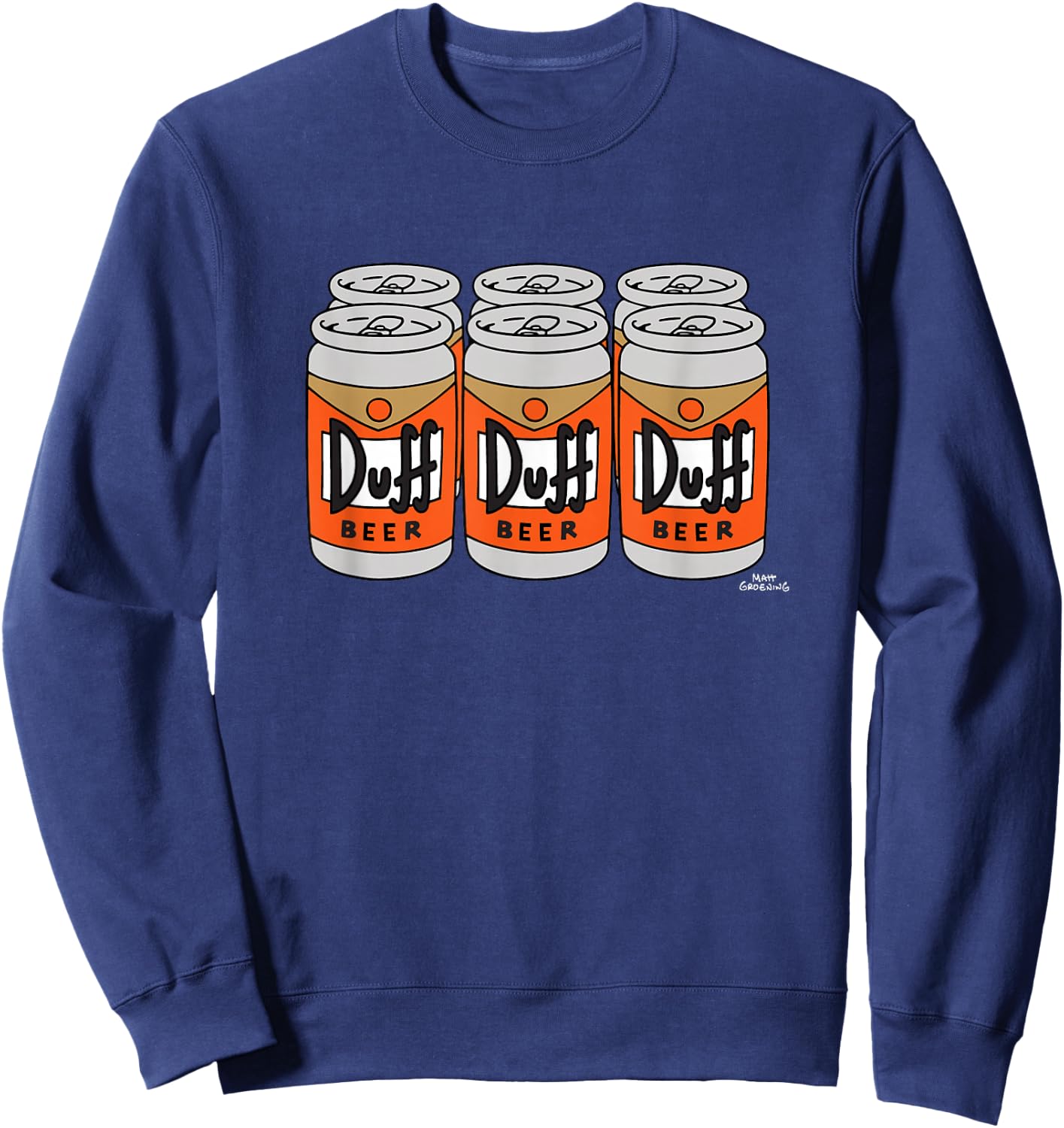 The Simpsons Duff Beer Six Pack Sweatshirt - Sweatshirt | Navy
