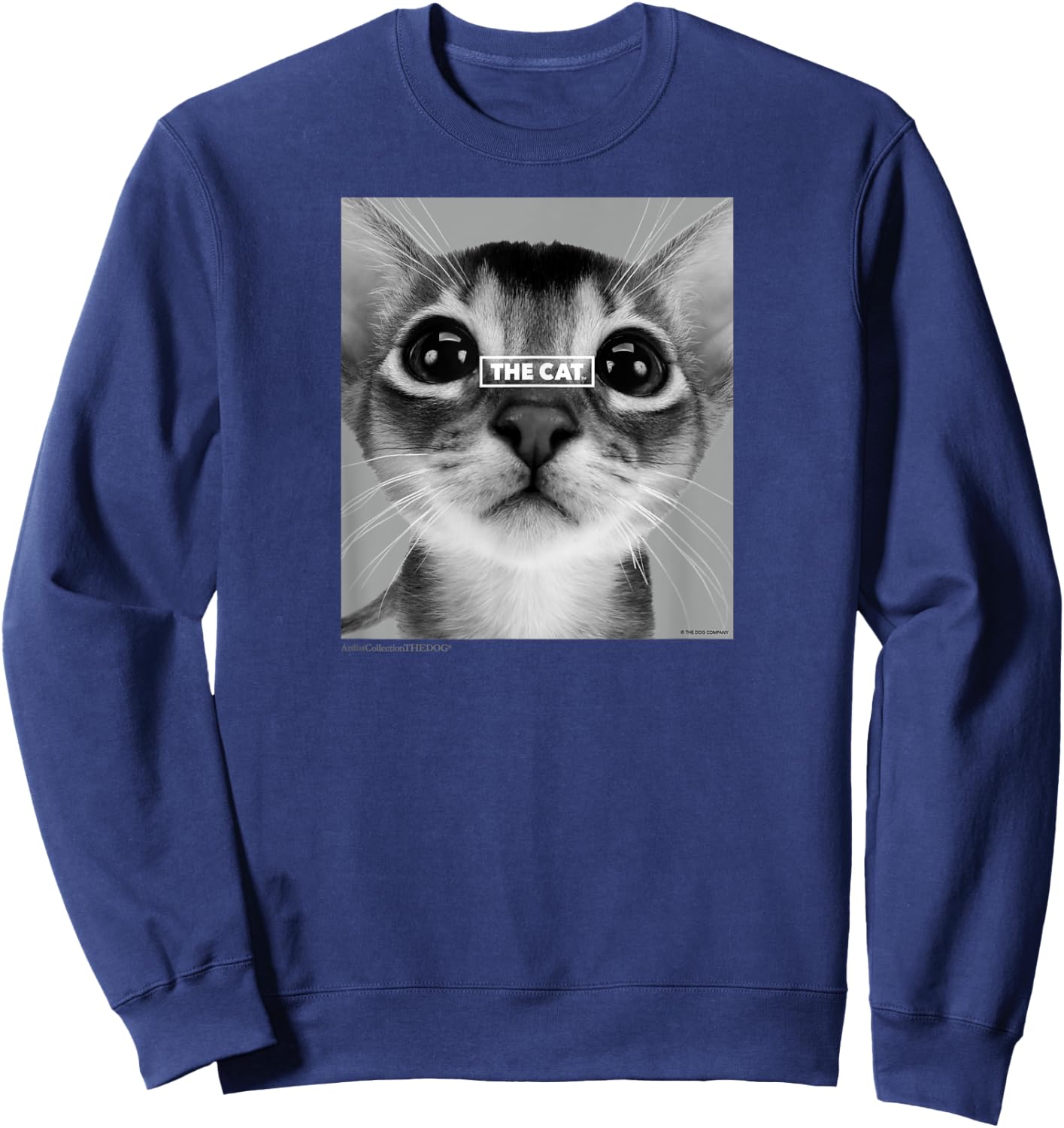 Artlist Collection THE CAT Abyssinian Men Women Sweatshirt - Sweatshirt | Navy