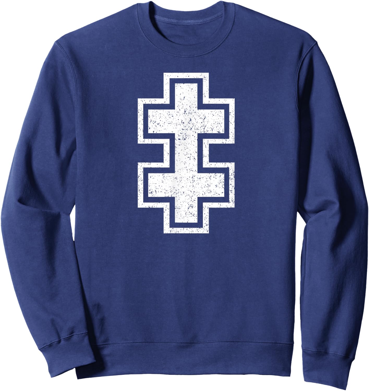 Lithuania Cross of Vytis Lorraine Lithuanian Symbol Sweatshirt - Sweatshirt | Navy