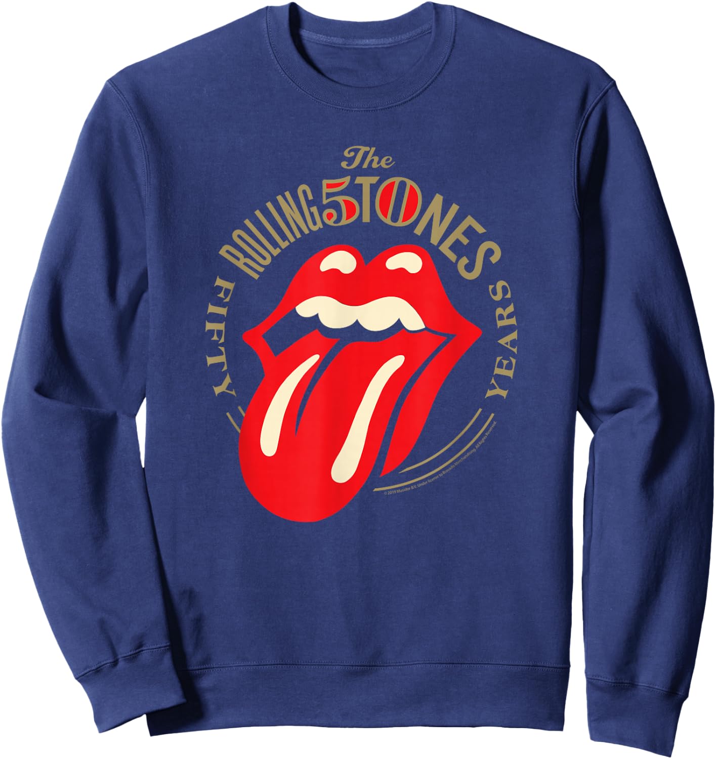 Rolling Stones 50 Years Tongue Sweatshirt - Sweatshirt | Navy