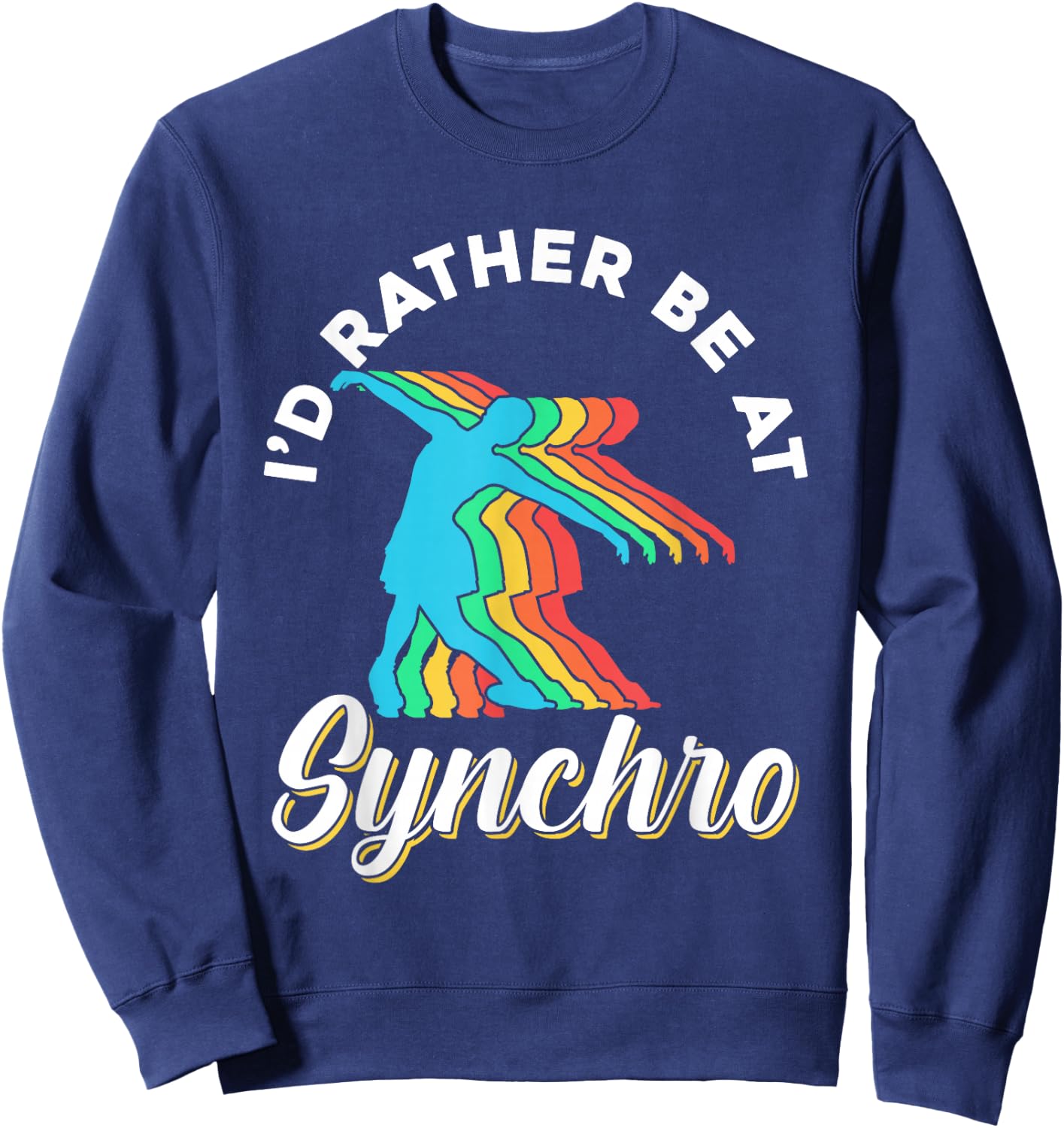 Synchro Figure Ice Skating Winter Sports Ice Skates Skater Sweatshirt - Sweatshirt | Navy