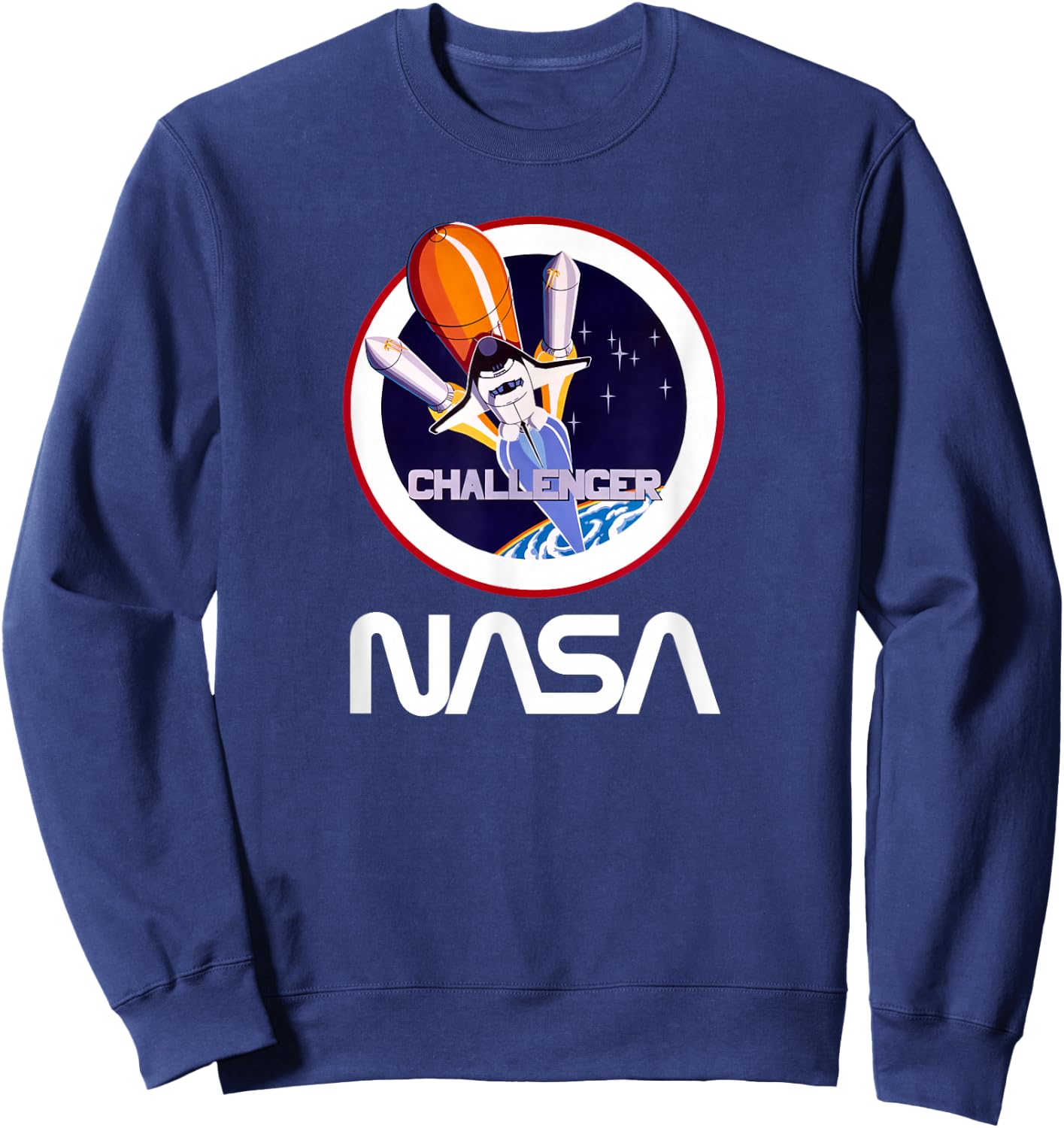NASA Space Shuttle Challenger crew logo Sweatshirt - Sweatshirt | Navy