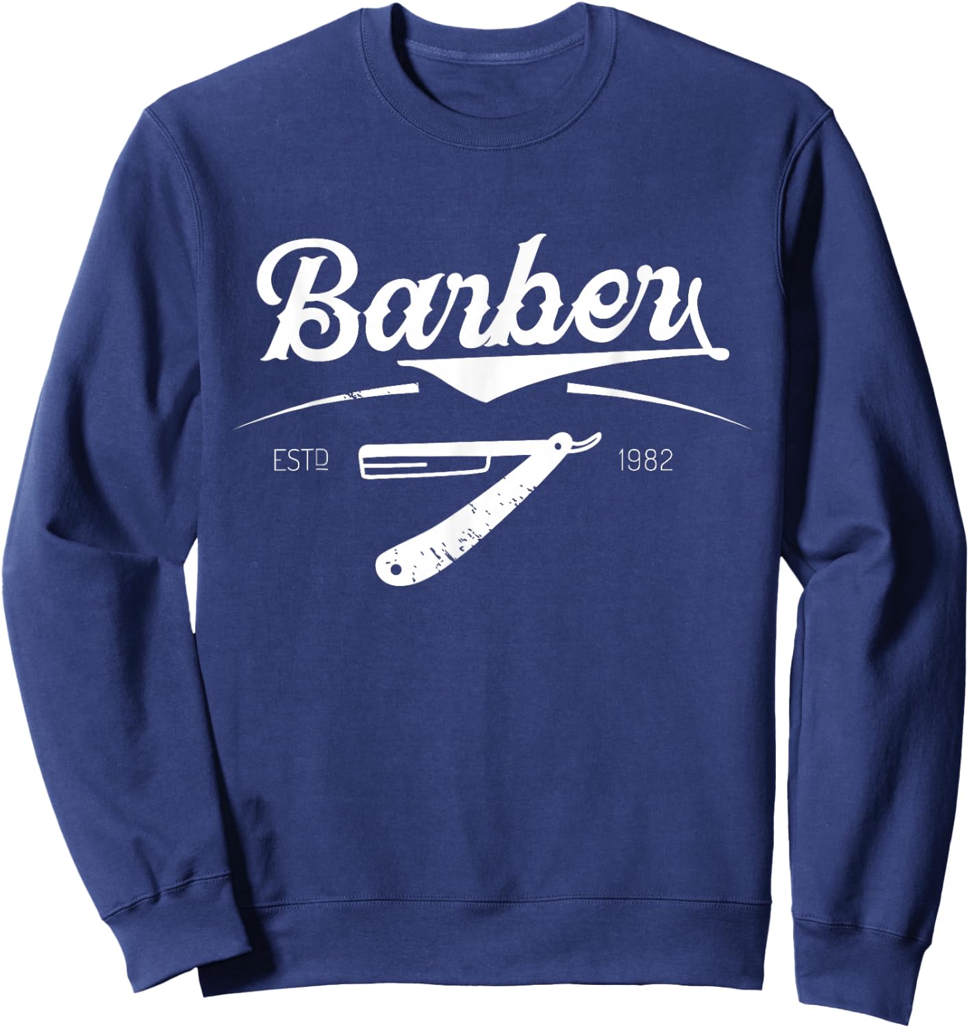 Barber barber shop barber profession Sweatshirt - Sweatshirt | Navy