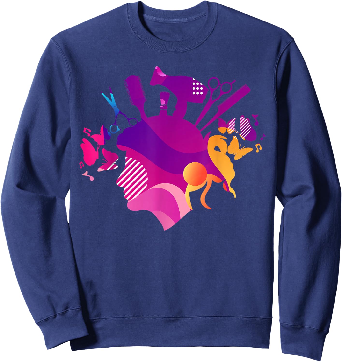 Hairdresser Hairstylists Hairdressing Hairstyling Beautician Sweatshirt - Sweatshirt | Navy