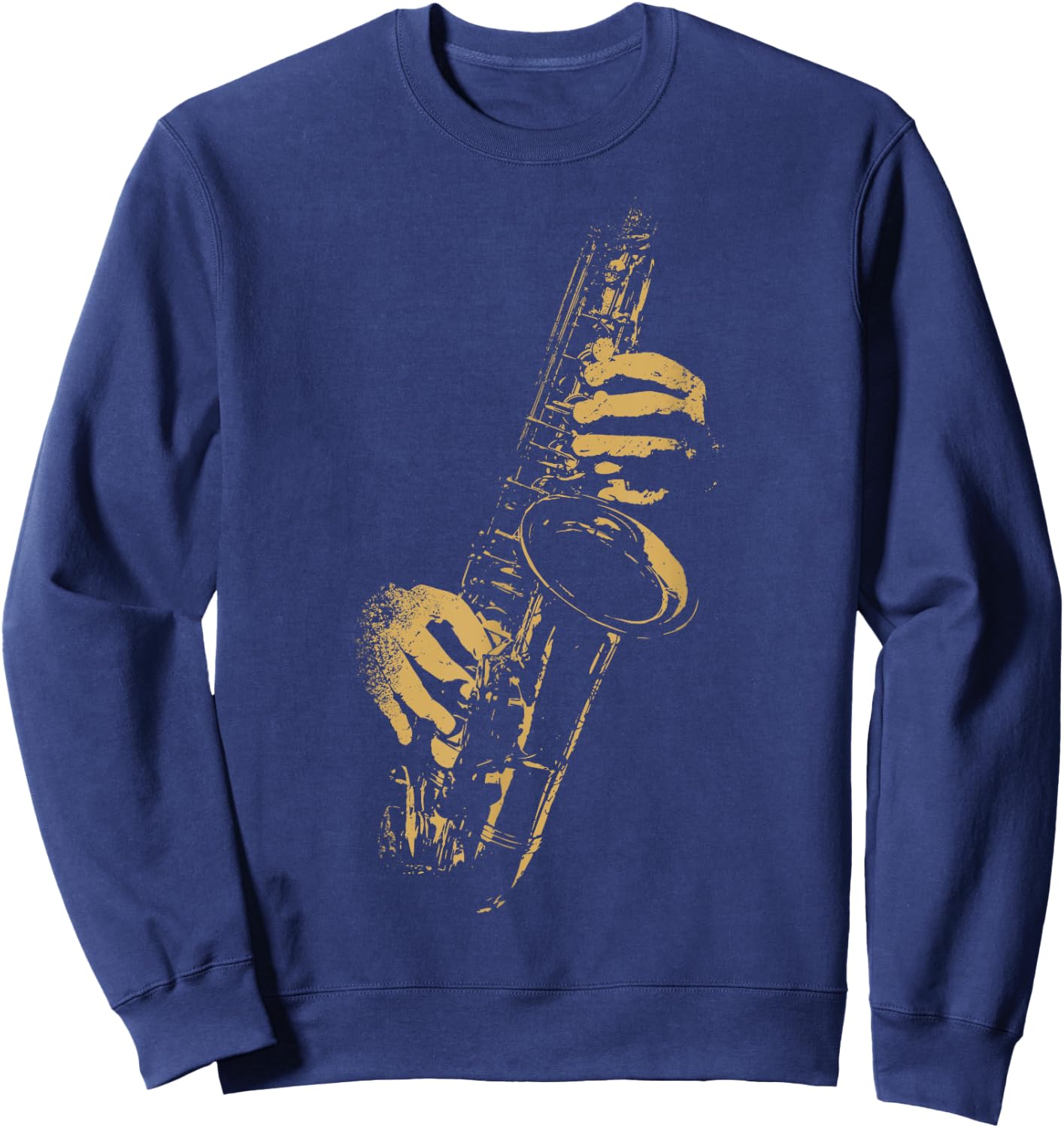 Saxophone for Saxophonist Player Musician Sweatshirt - Sweatshirt | Navy