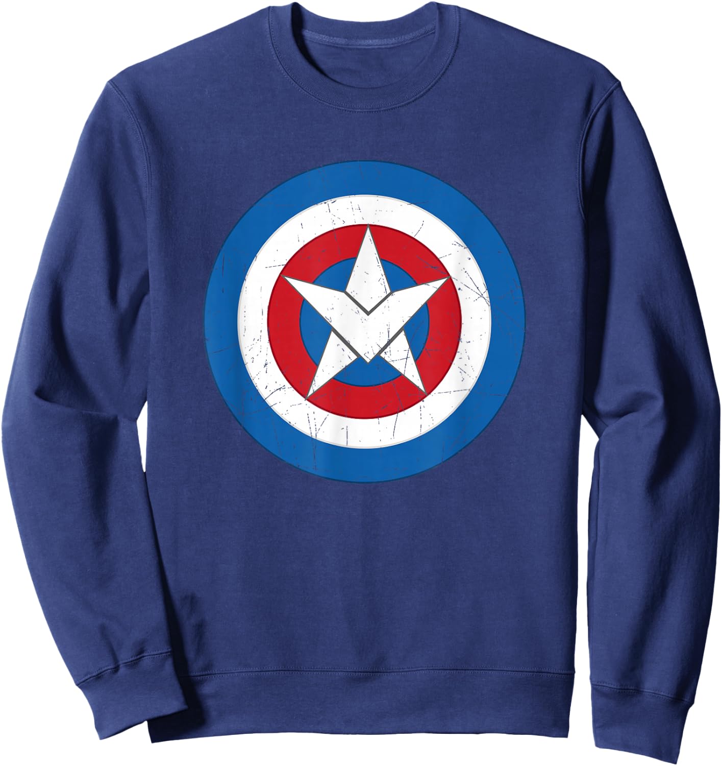 Marvel Captain America Symbol of Truth Sam Wilson Shield Sweatshirt - Sweatshirt | Navy