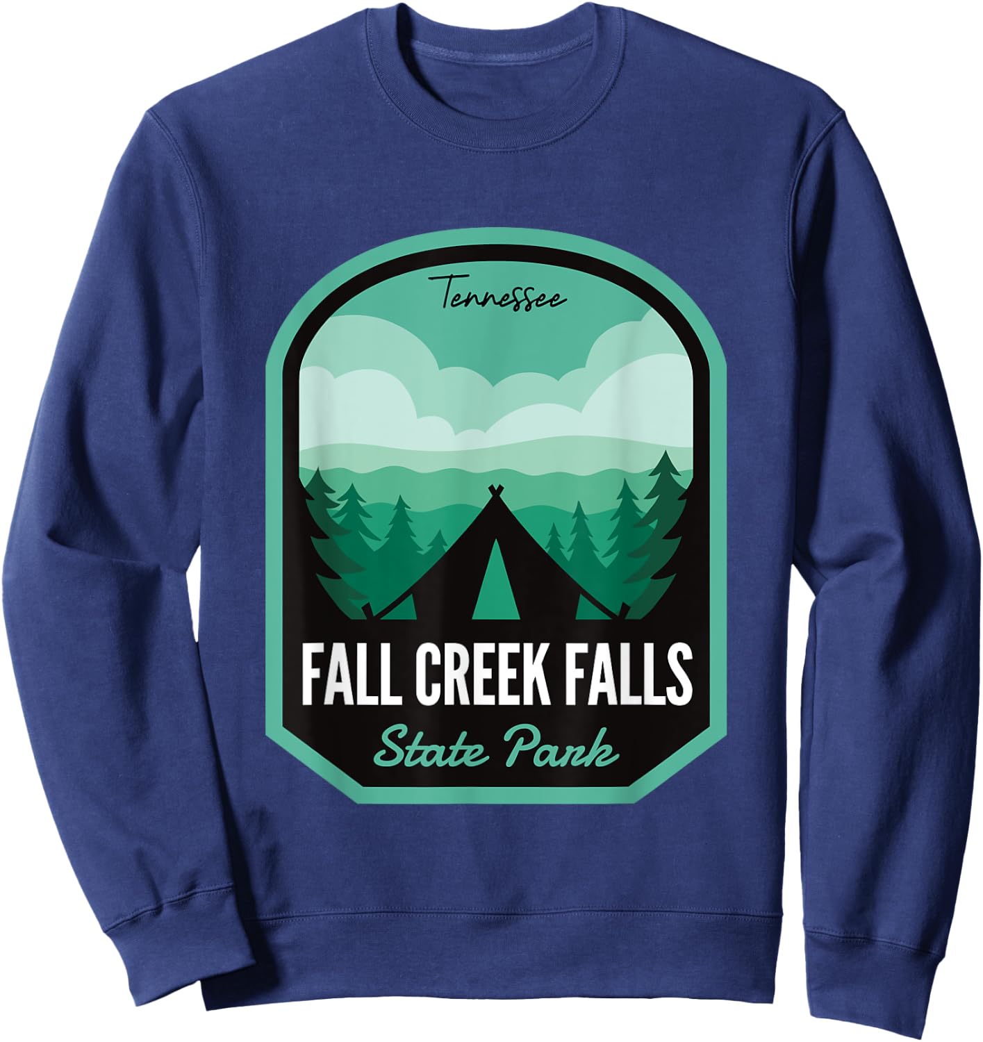 Fall Creek Falls State Park TN Camping Sweatshirt - Sweatshirt | Navy