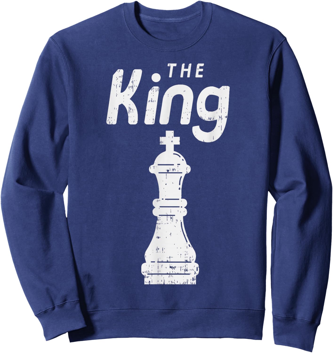 Chess Piece The King Shirt Halloween Matching Costume Sweatshirt - Sweatshirt | Navy