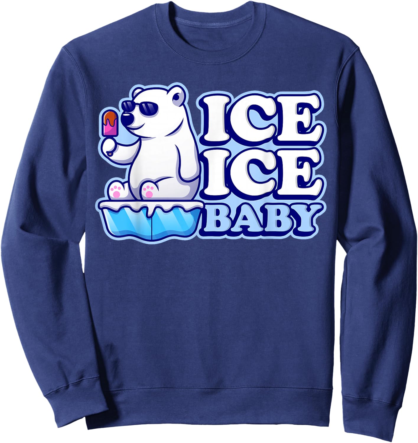 Ice Ice Baby Polar Bears Sweatshirt - Sweatshirt | Navy