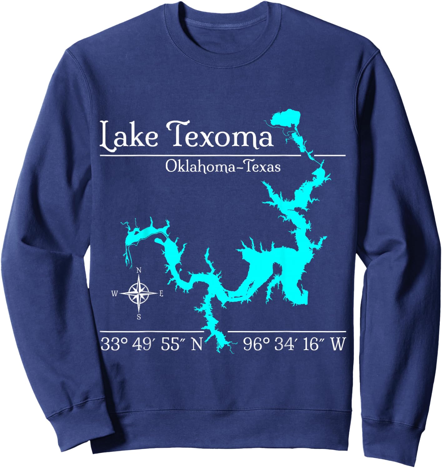 Texoma, Oklahoma - Texas Sweatshirt - Sweatshirt | Navy