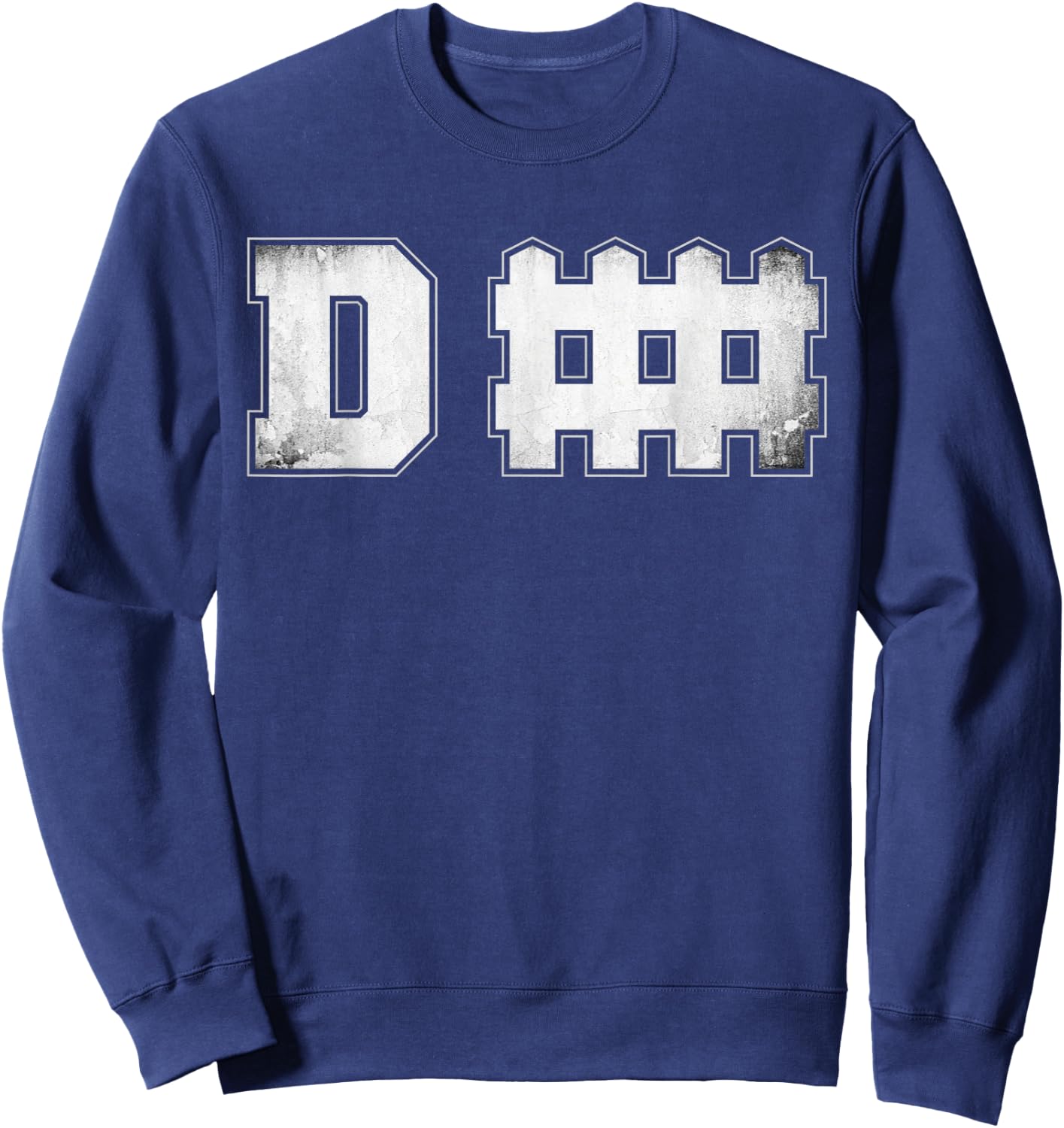 D fence Funny Defense Football Sweatshirt - Sweatshirt | Navy
