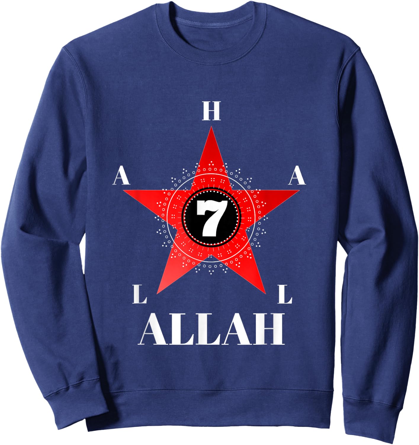 Gods and Earths - Occult Science Allah 7 Sweatshirt - Sweatshirt | Navy