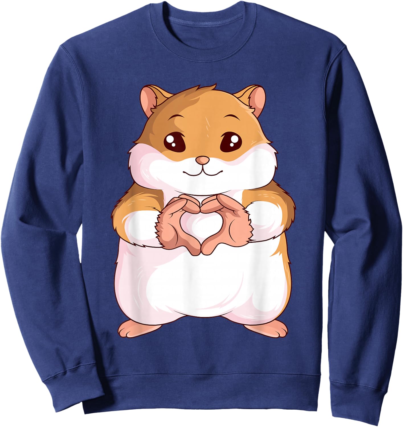 Hamster Lovers Girls Ladies Sweatshirt - Sweatshirt | Navy