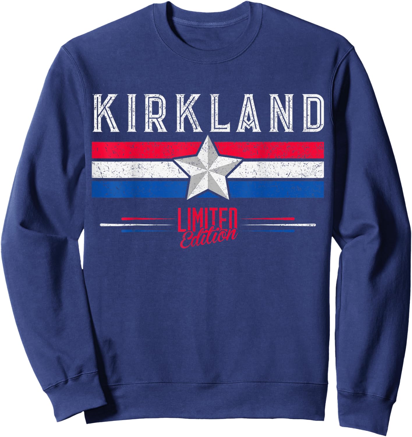 Kirkland Retro Vintage Shirt Gift Women Men Kids Sweatshirt - Sweatshirt | Navy