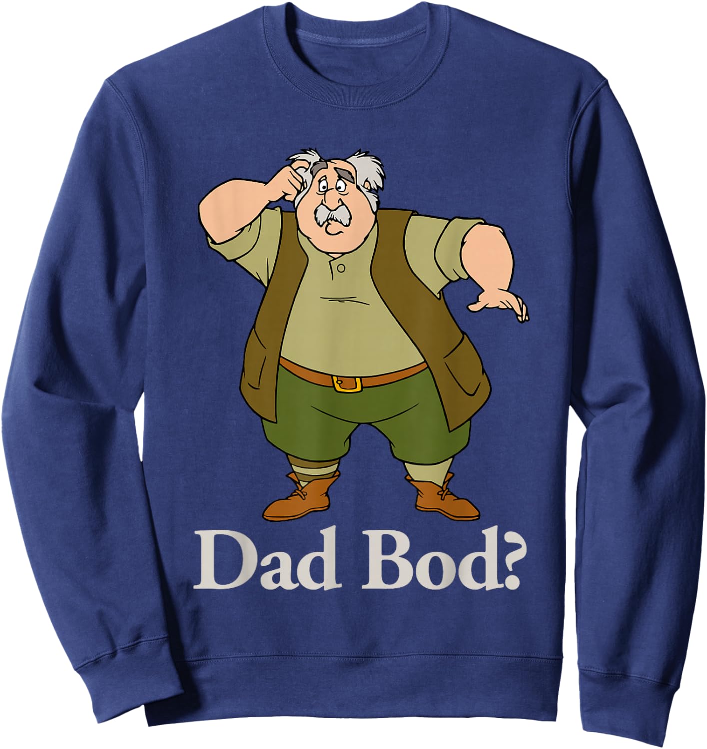 Disney Beauty and The Beast Maurice Dad BOD Small Sweatshirt - Sweatshirt | Navy